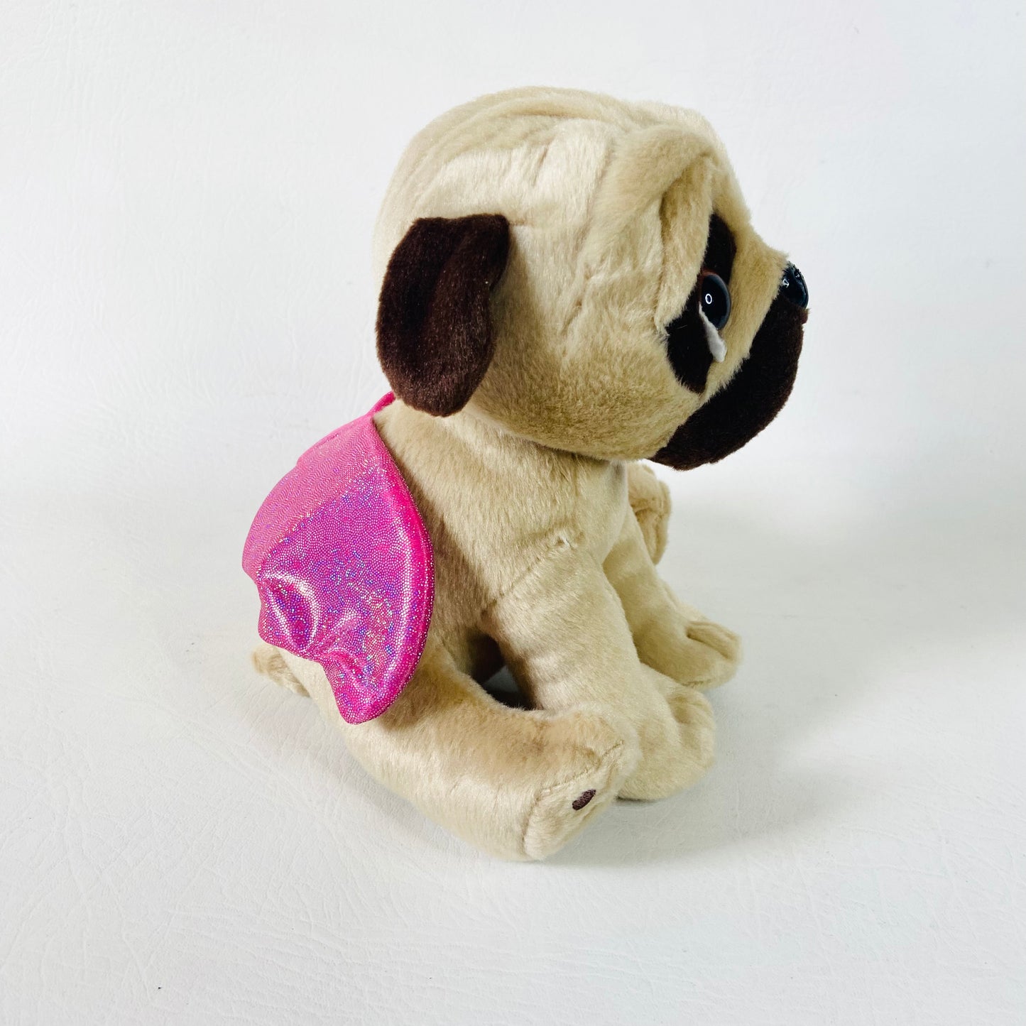 Keel Toys | Love Pugsley | Pug Dog Puppy With Pink Fairy Wings | 20cm 8"