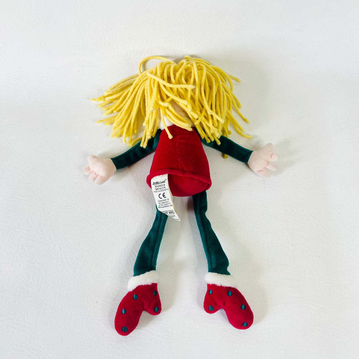 St Michael (Marks & Spencer) | 12"/ 30cm | Christmas Female Ragdoll | 1995 Vintage Y2K