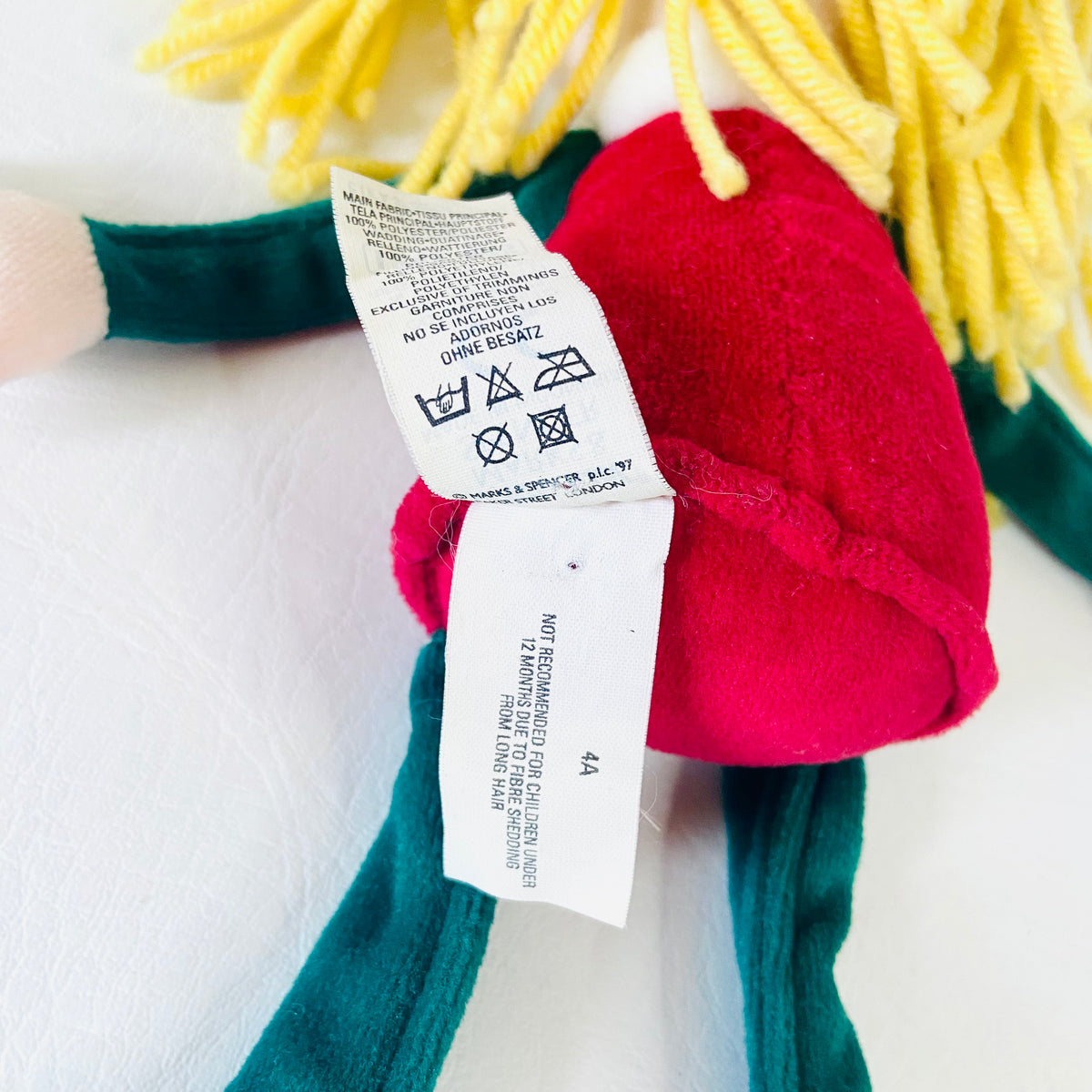 St Michael (Marks & Spencer) | 12"/ 30cm | Christmas Female Ragdoll | 1995 Vintage Y2K