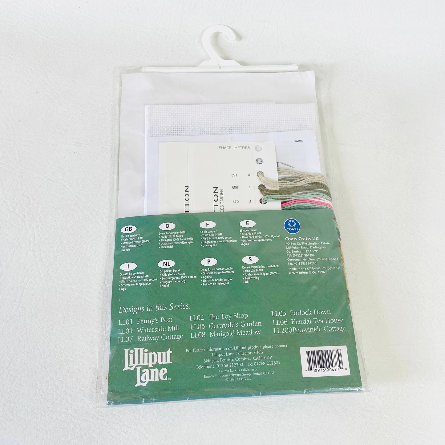 Anchor | Lilliput Lane | Gertrudes Garden Cottage | Counted Cross Stitch Kit | Retro 1990s | NEW