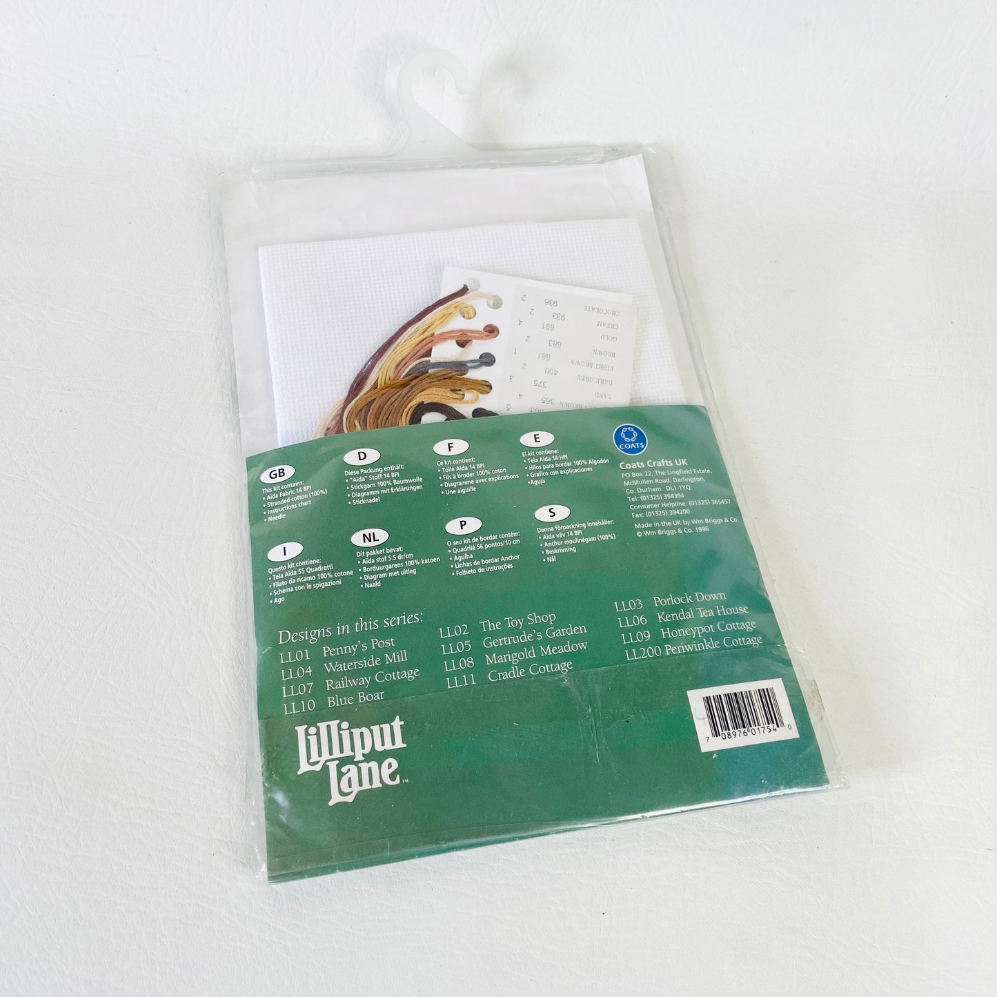 Anchor | Lilliput Lane | LL11 Cradle Cottage | Counted Cross Stitch Kit | Retro 1990s | NEW