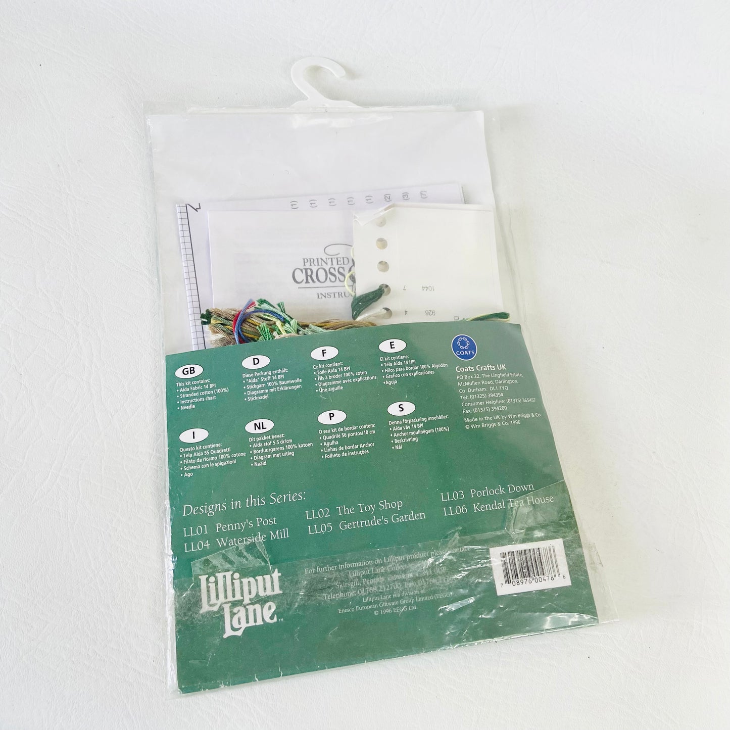 Anchor | Lilliput Lane | LL06 Kendal Tea House | Counted Cross Stitch Kit | Retro 1990s | Missing Aida & Needle
