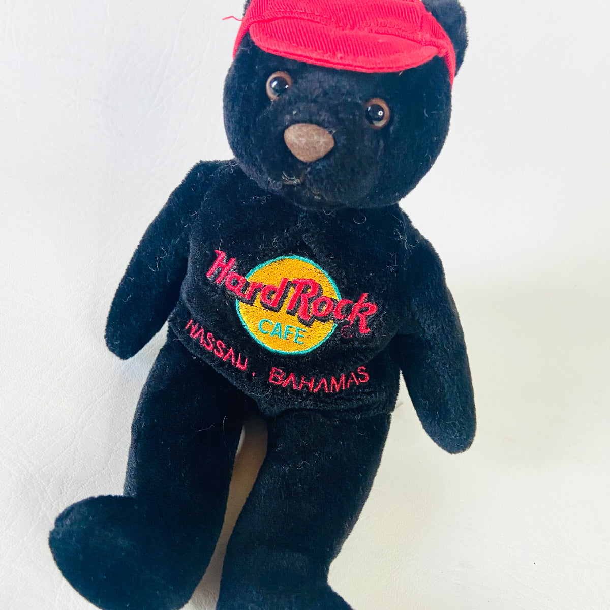 Hard Rock Cafe | Nassau Bahamas | All Is One Collectible Charlie Beara | Black Beanie Bear | 8" 20cm | Y2K
