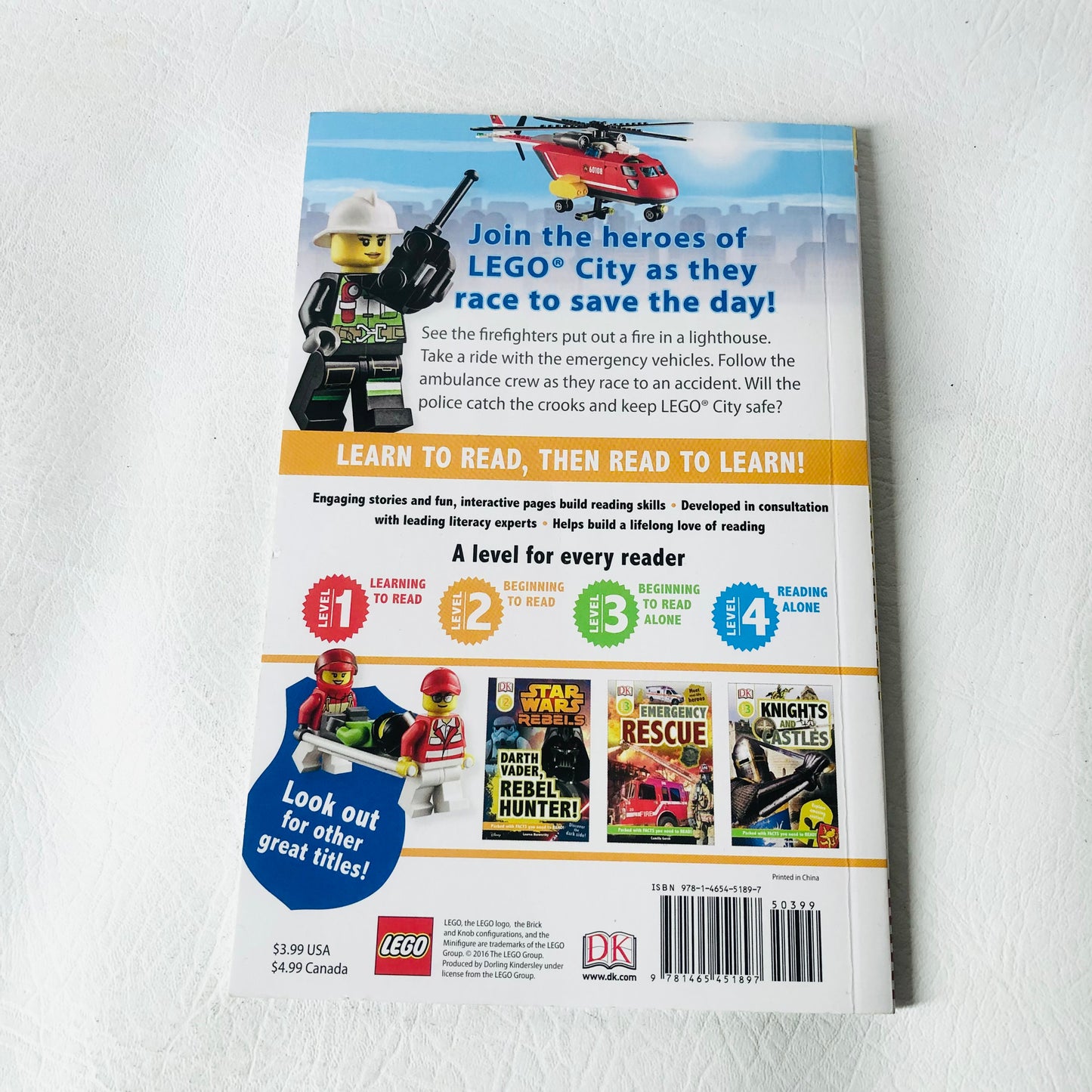 Lego City Heroes To The Rescue DK Book Esther Ripley Level 2 Reading