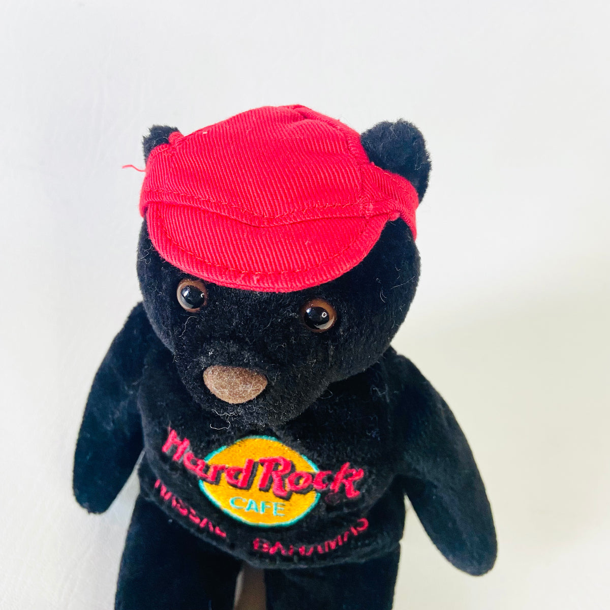 Hard Rock Cafe | Nassau Bahamas | All Is One Collectible Charlie Beara | Black Beanie Bear | 8" 20cm | Y2K