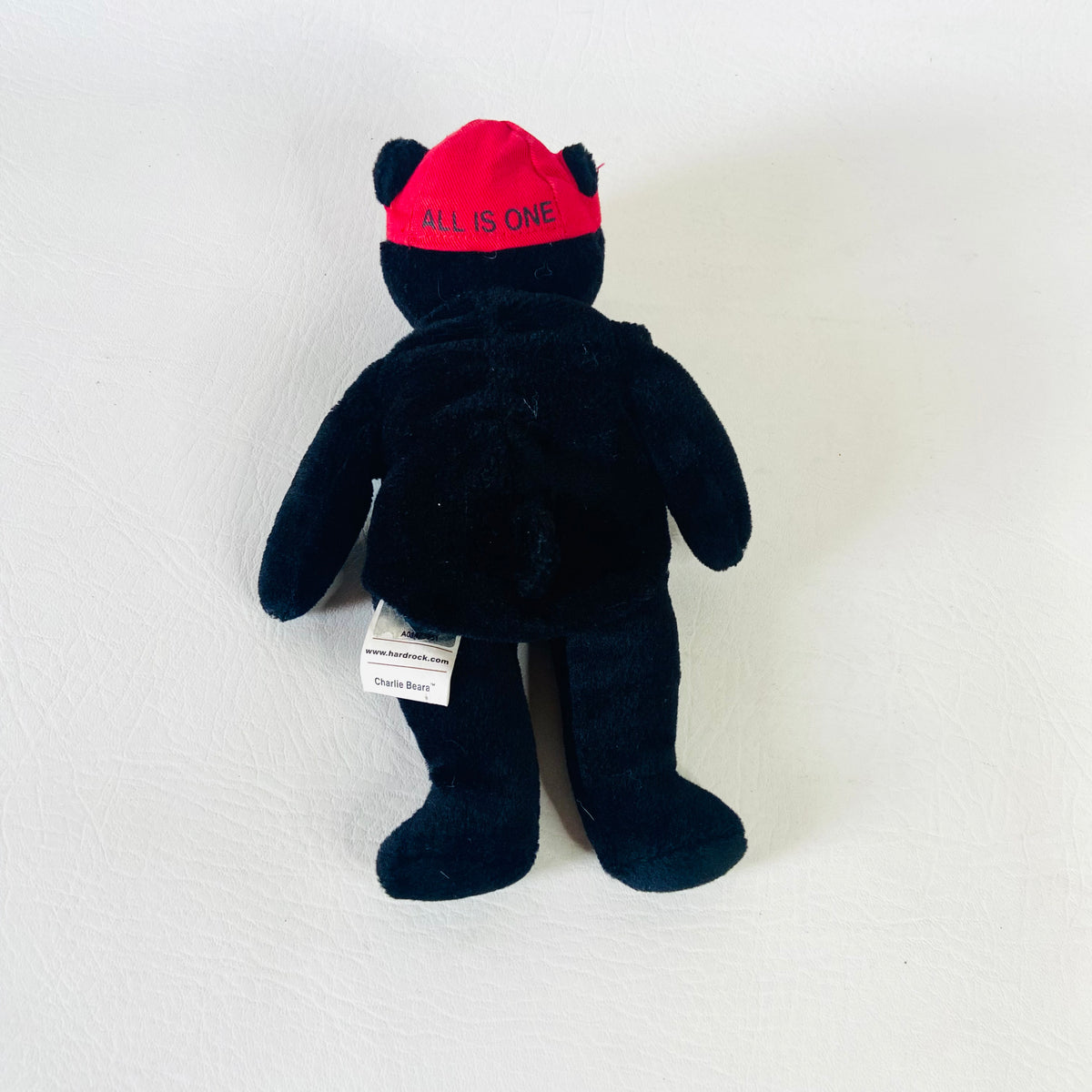 Hard Rock Cafe | Nassau Bahamas | All Is One Collectible Charlie Beara | Black Beanie Bear | 8" 20cm | Y2K