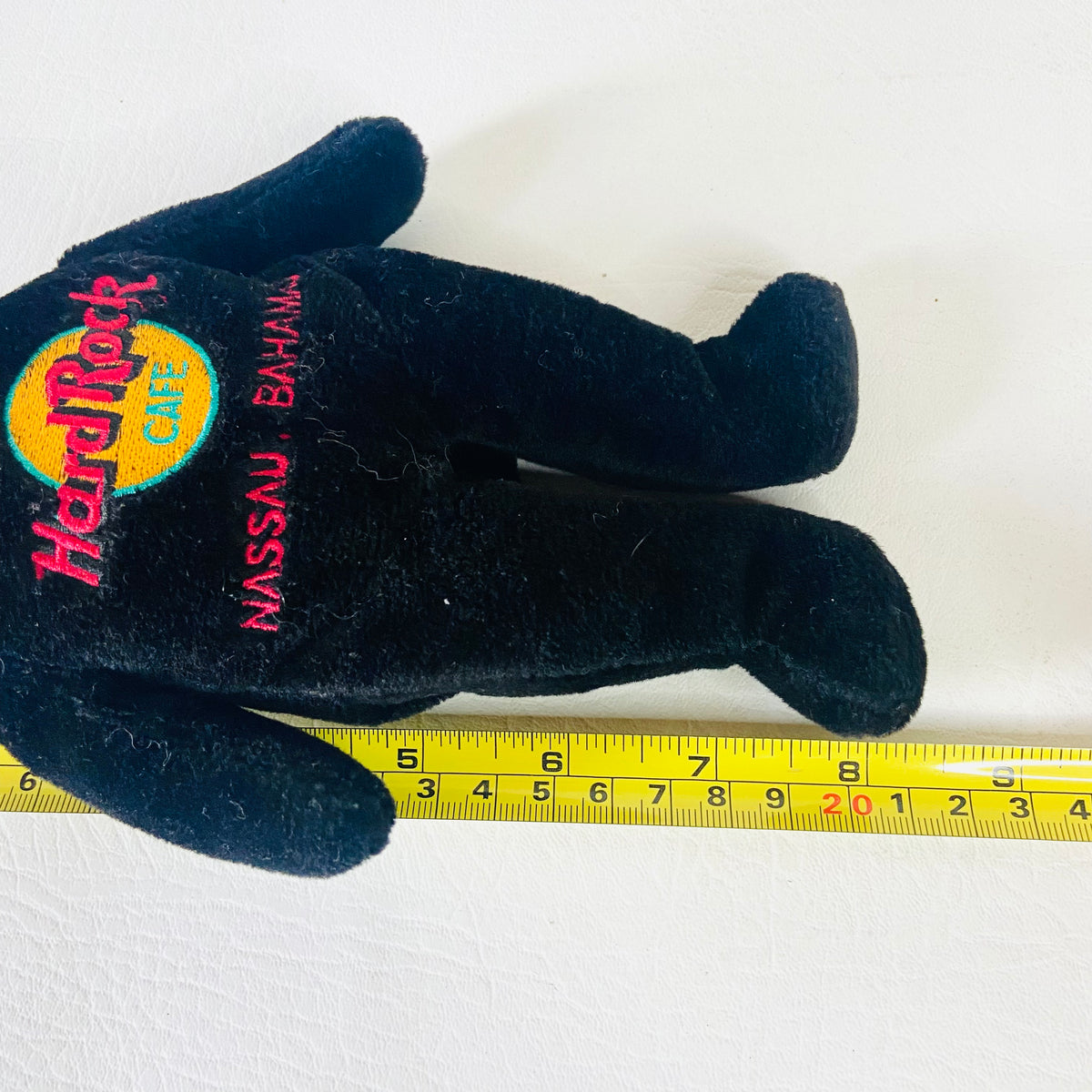Hard Rock Cafe | Nassau Bahamas | All Is One Collectible Charlie Beara | Black Beanie Bear | 8" 20cm | Y2K