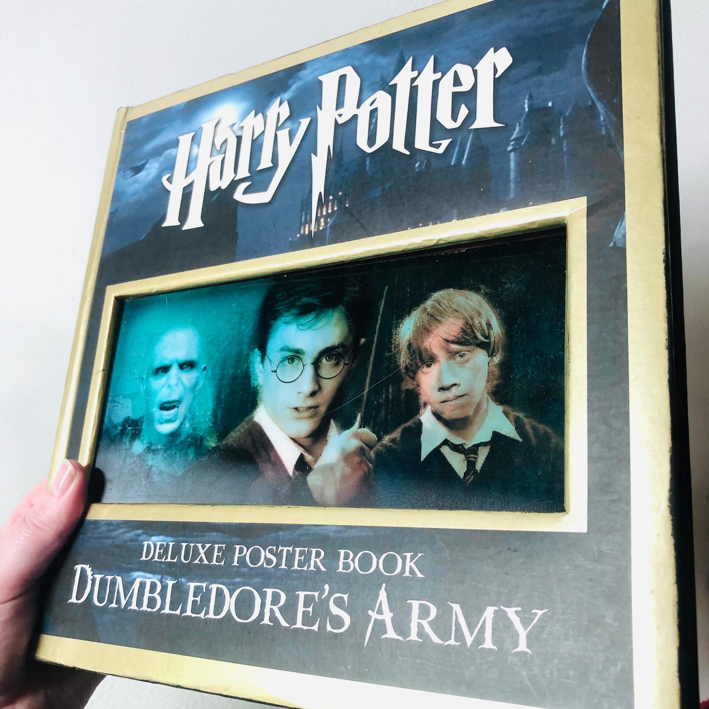 Harry Potter Deluxe Poster Book Dumbledore's Army 2007 3D Holographic Cover Warner Brothers