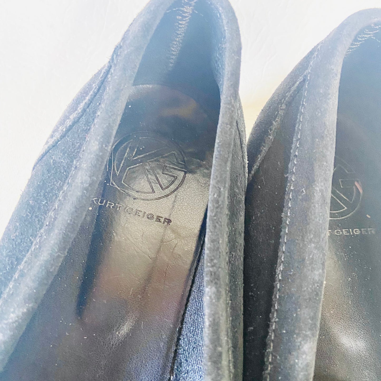 Kurt Geiger | Black Suede Leather | Tassel Loafers Flat Shoes | Size 6 (39) | Work Casual