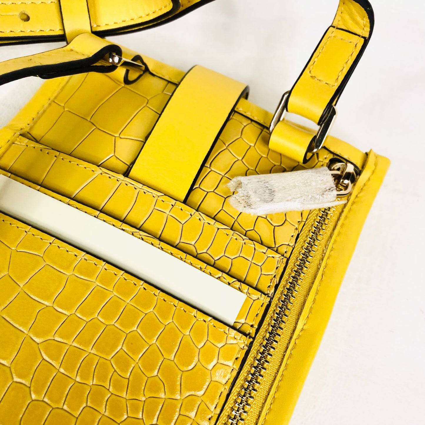 Radley London Cecil Road Mustard Yellow Leather Medium/Large Phone Crossbody Bag NEW