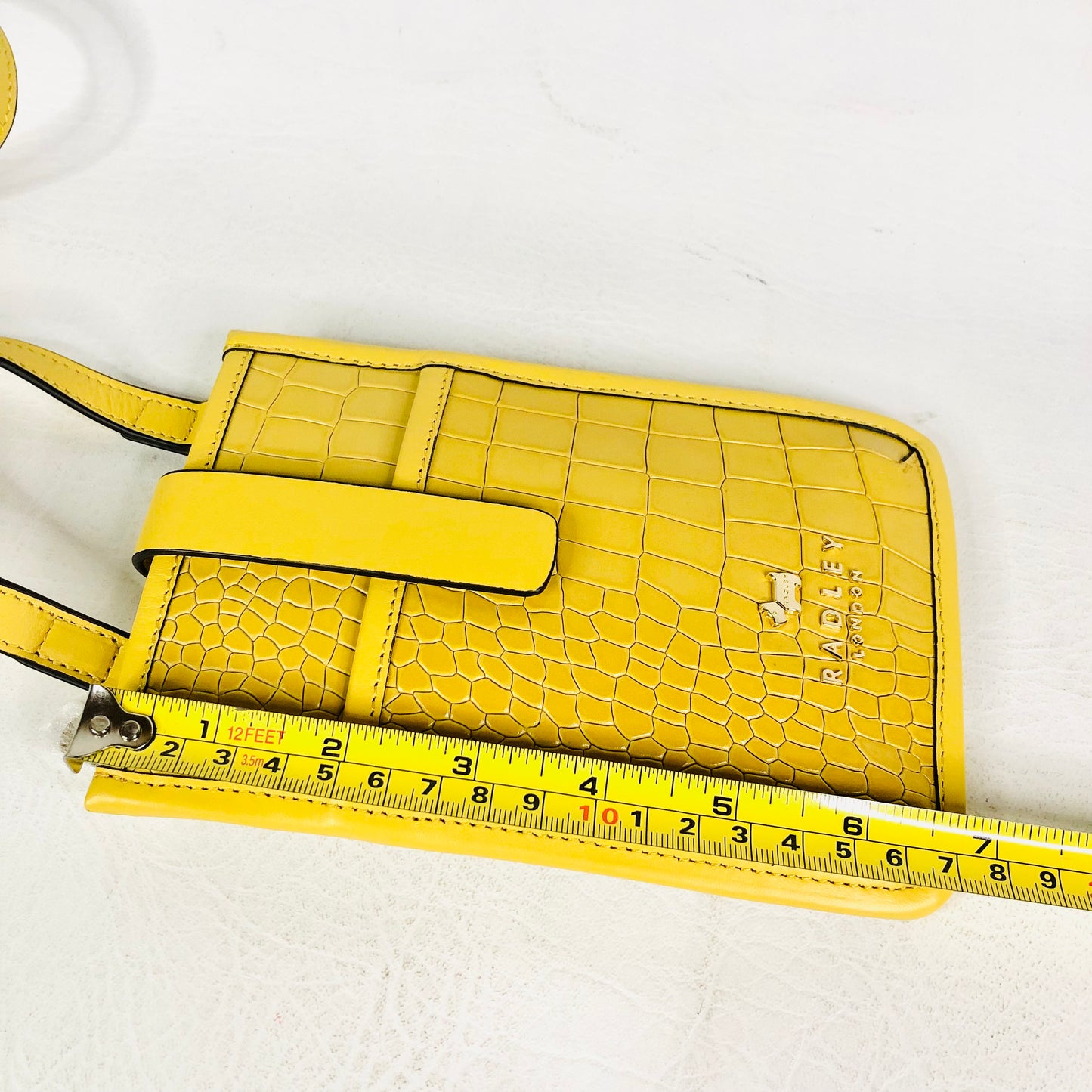 Radley London Cecil Road Mustard Yellow Leather Medium/Large Phone Crossbody Bag NEW