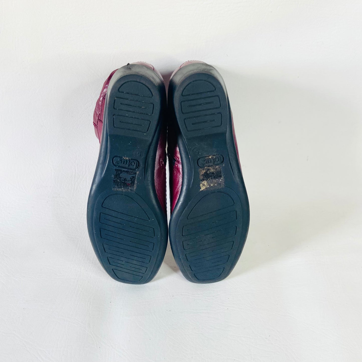 Lotus | Cherry Red Burgundy Maroon | Soft Leather Flat Ankle Boots | Size 5 (38)