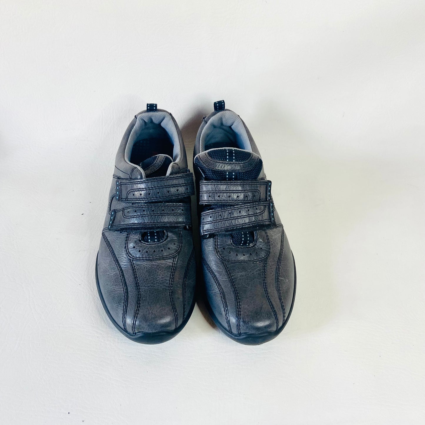Hotter | Energise Men's Leather Casual Shoes Trainers | Dark Grey | Size 9 (43) | NEW