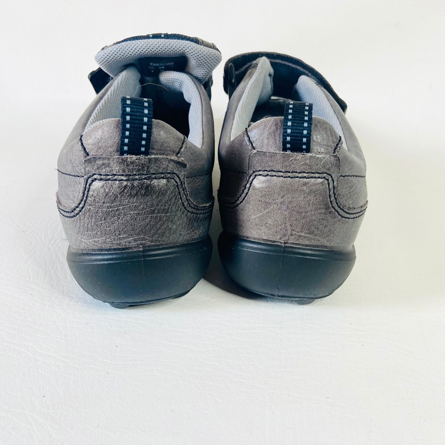 Hotter | Energise Men's Leather Casual Shoes Trainers | Dark Grey | Size 9 (43) | NEW