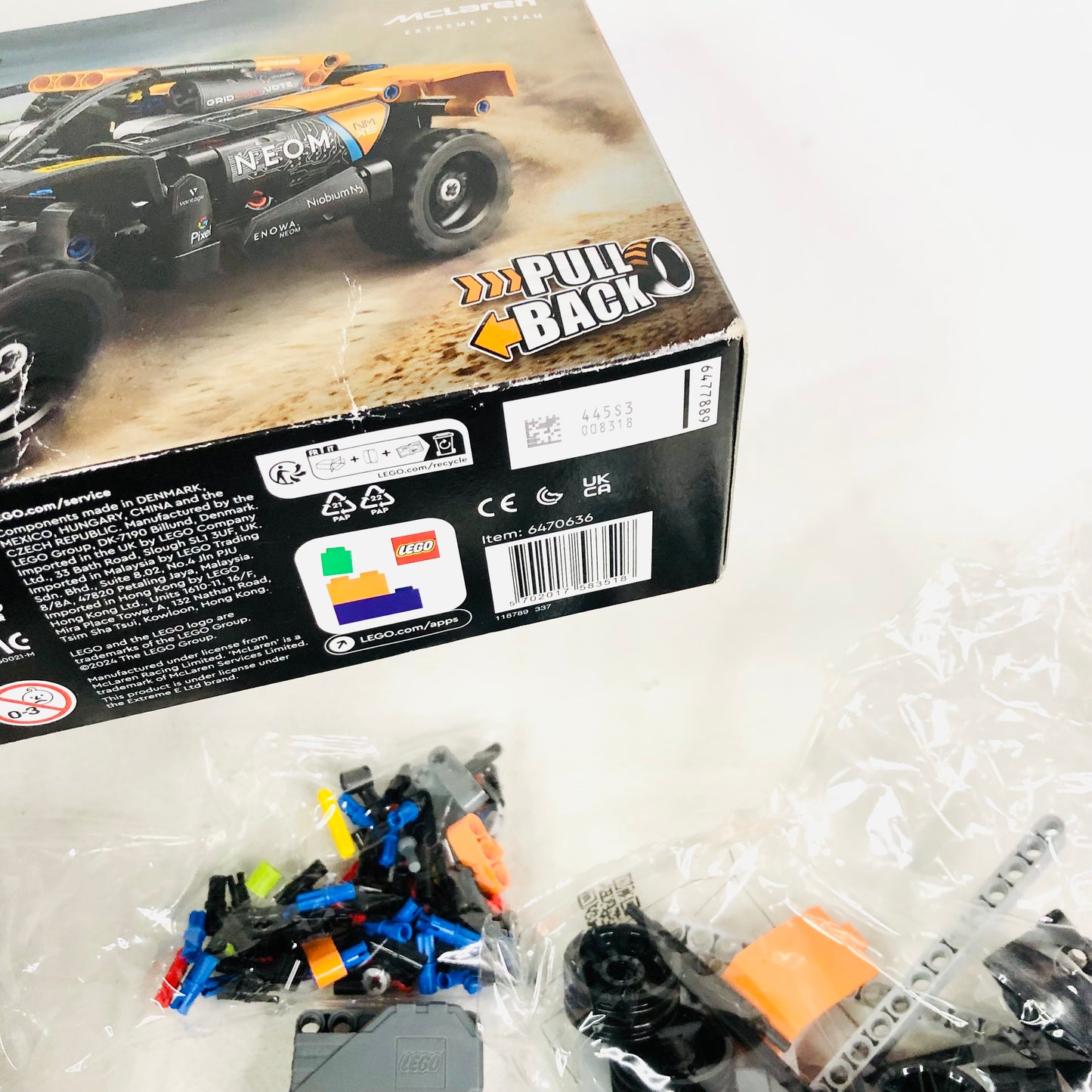 LEGO TECHNIC: Neom Mclaren Extreme E Race Car (42166) Bags Unopened See Description