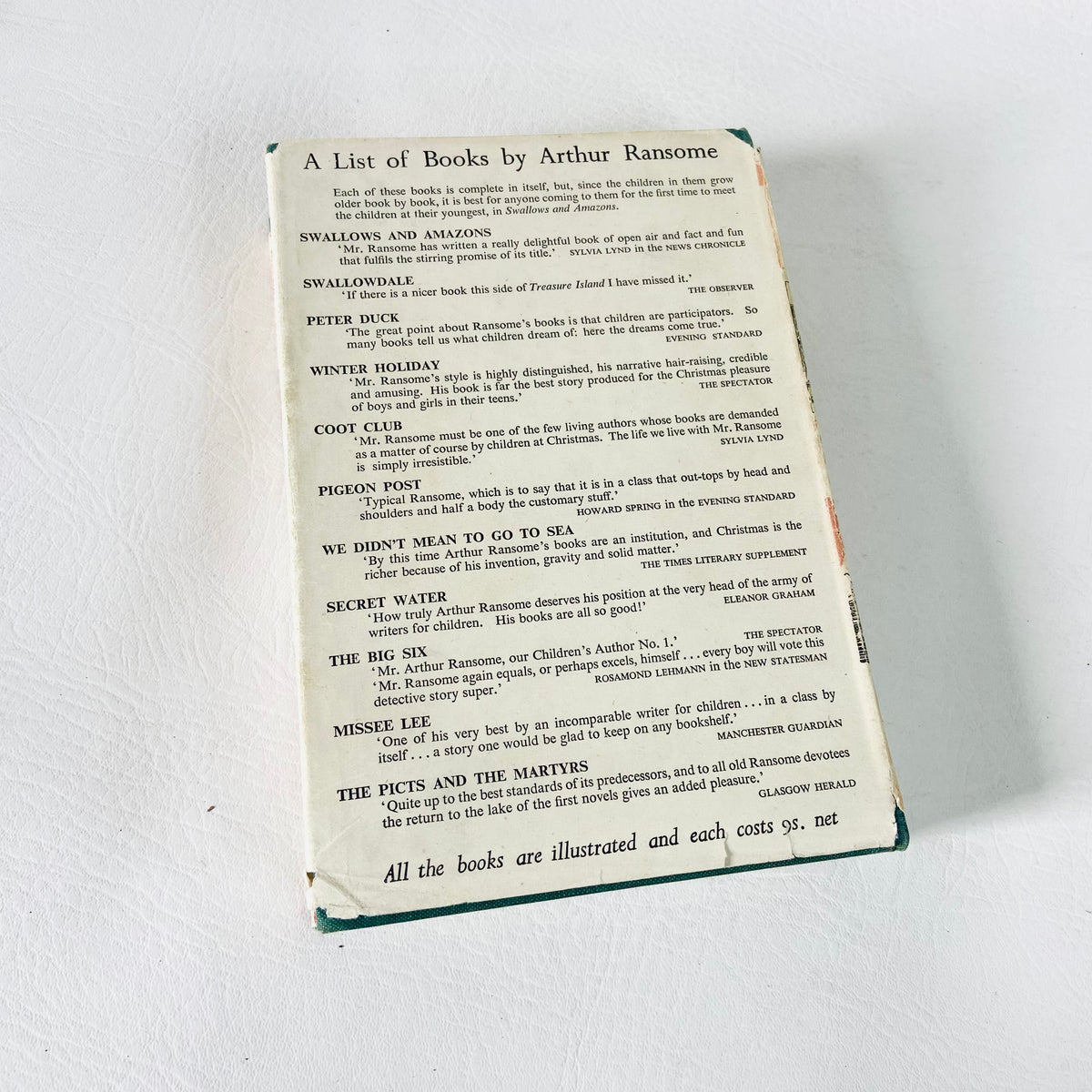 The Big Six | Arthur Ransome | 10th impression 1952 | Norfolk Broads Coot Club | Vintage | Amazon & Swallows