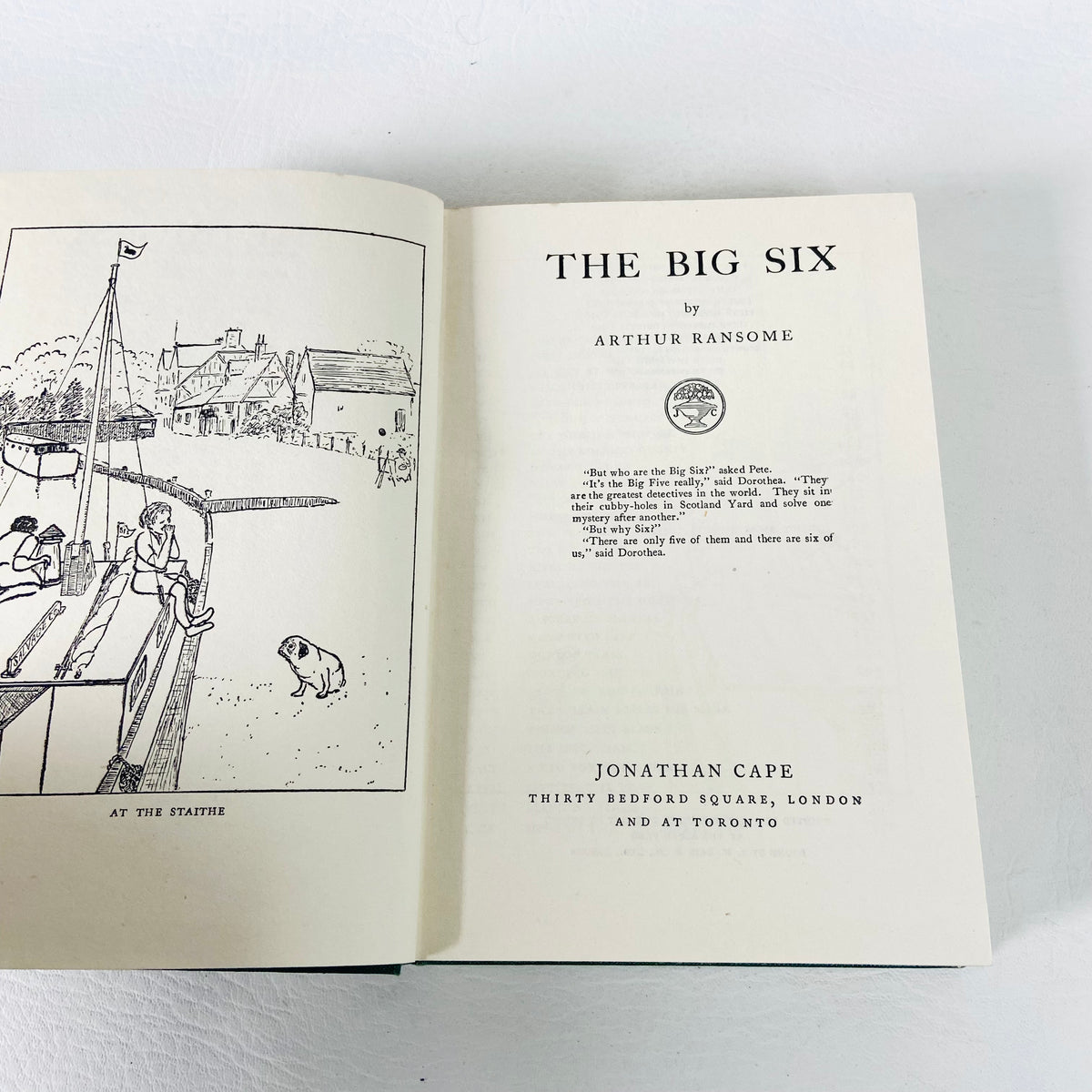 The Big Six | Arthur Ransome | 10th impression 1952 | Norfolk Broads Coot Club | Vintage | Amazon & Swallows