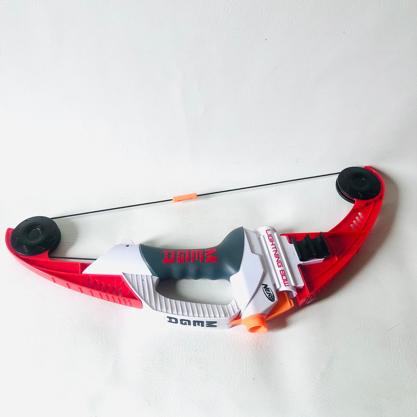 Nerf Mega Lightning Bow Red & White - Tested Working No Darts - RARE