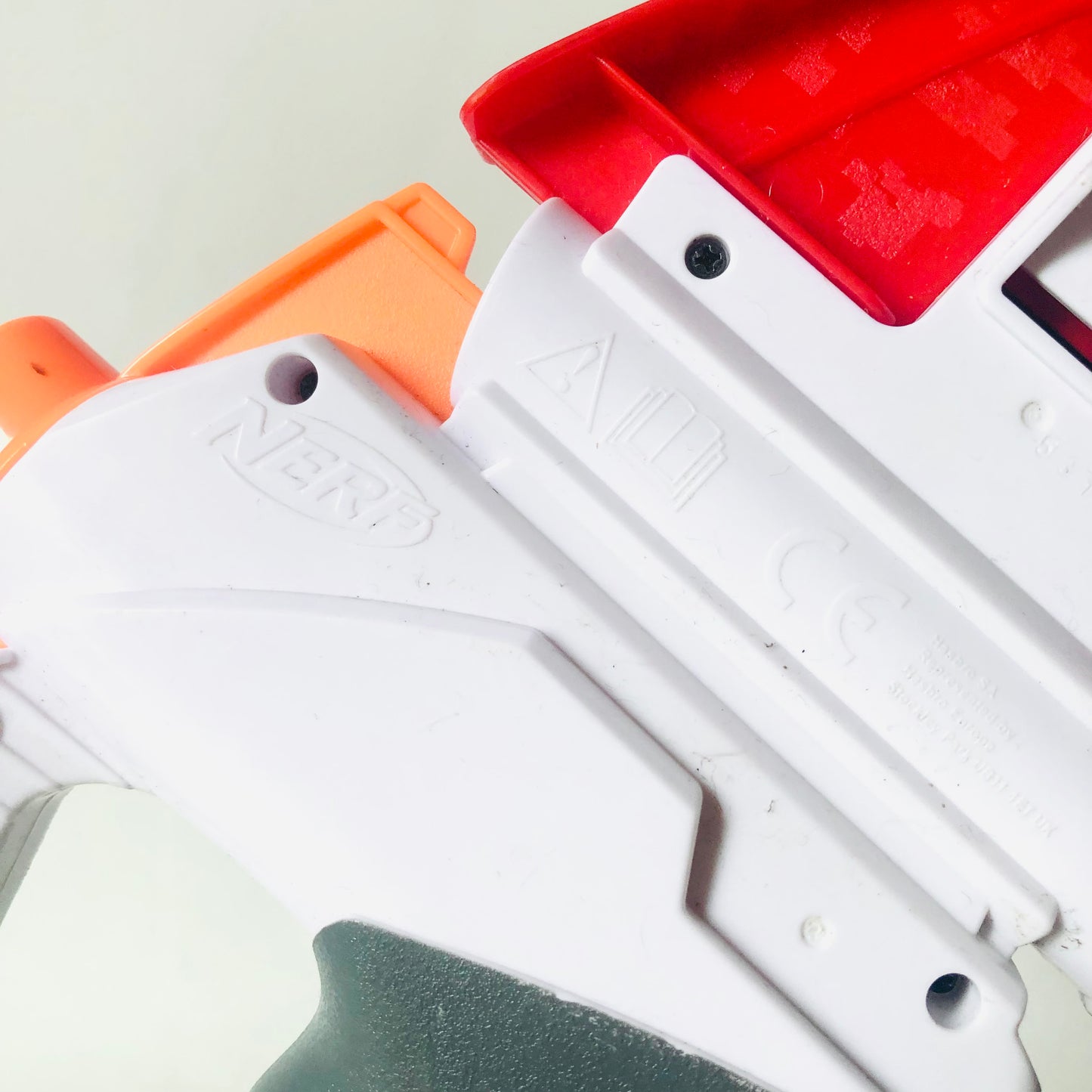 Nerf Mega Lightning Bow Red & White - Tested Working No Darts - RARE