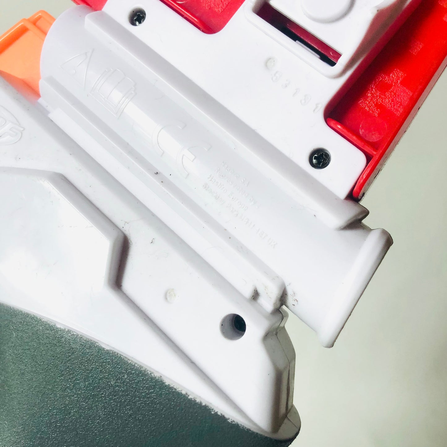 Nerf Mega Lightning Bow Red & White - Tested Working No Darts - RARE