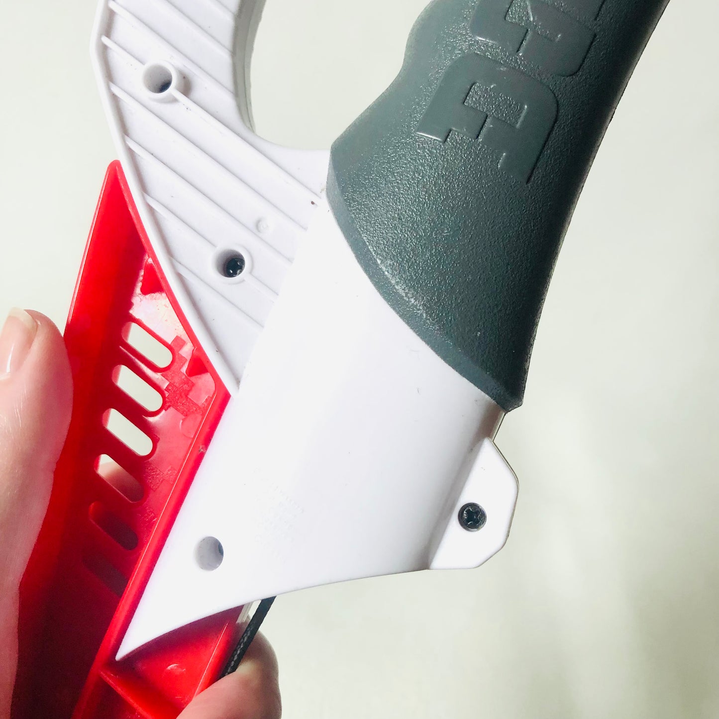 Nerf Mega Lightning Bow Red & White - Tested Working No Darts - RARE