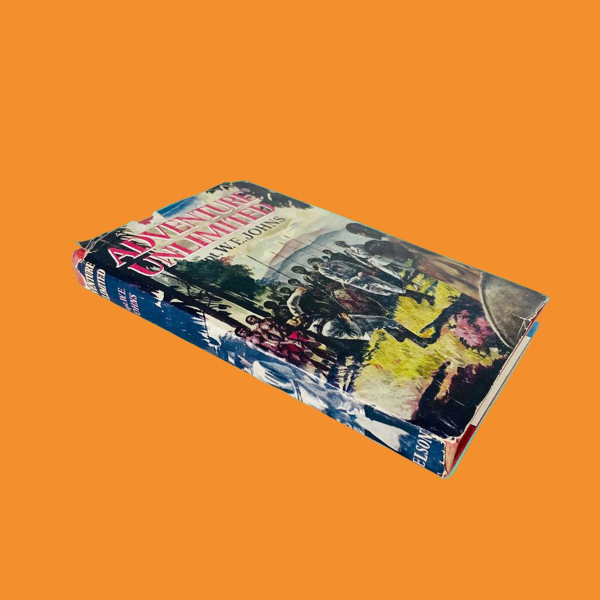 Adventure Unlimited | Captain W. E. Johns | Hardcover Hardback | Dust Jacket | Vintage 1958