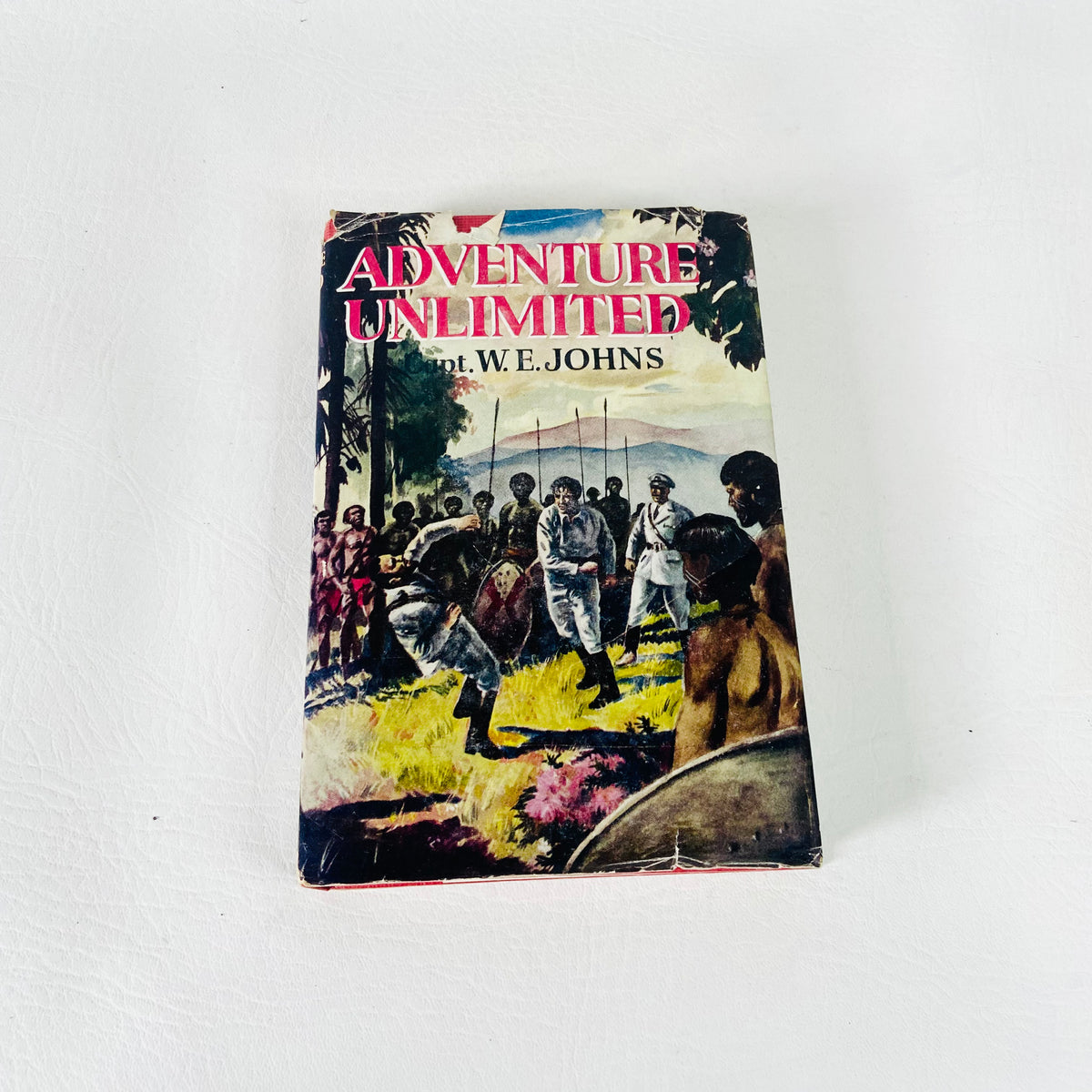 Adventure Unlimited | Captain W. E. Johns | Hardcover Hardback | Dust Jacket | Vintage 1958