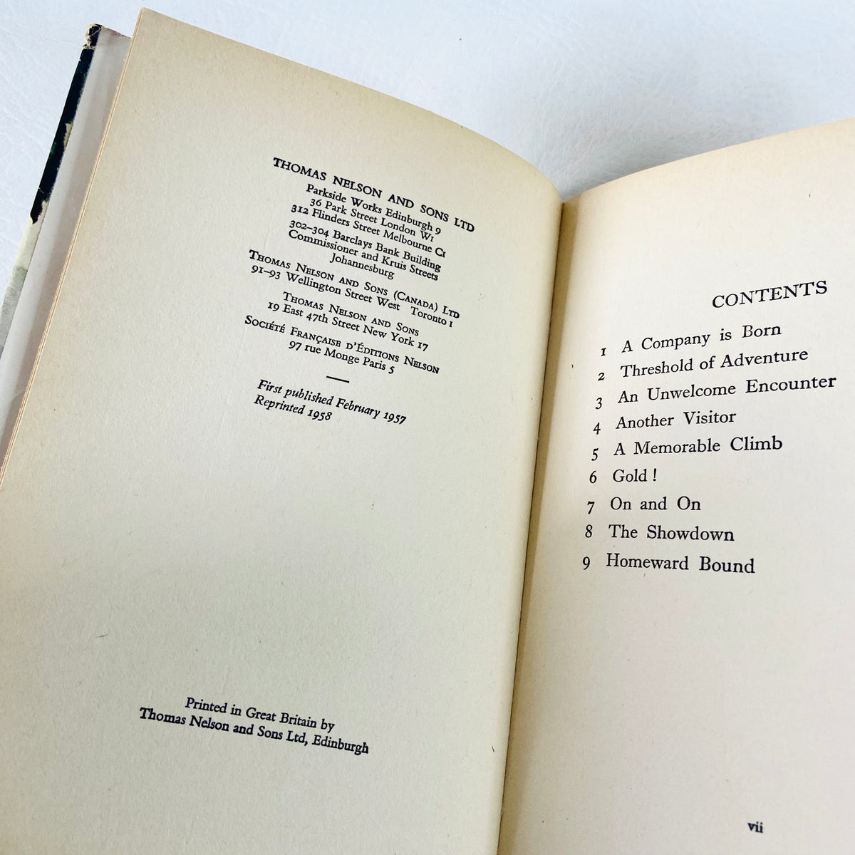 Adventure Unlimited | Captain W. E. Johns | Hardcover Hardback | Dust Jacket | Vintage 1958