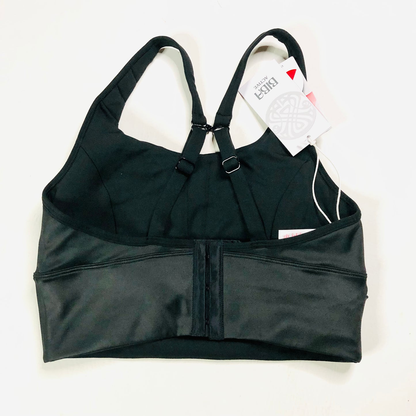 Biba Active Black Snake Panel Sports Bra Gym Top RRP £36.99 Size 12 (M) NEW