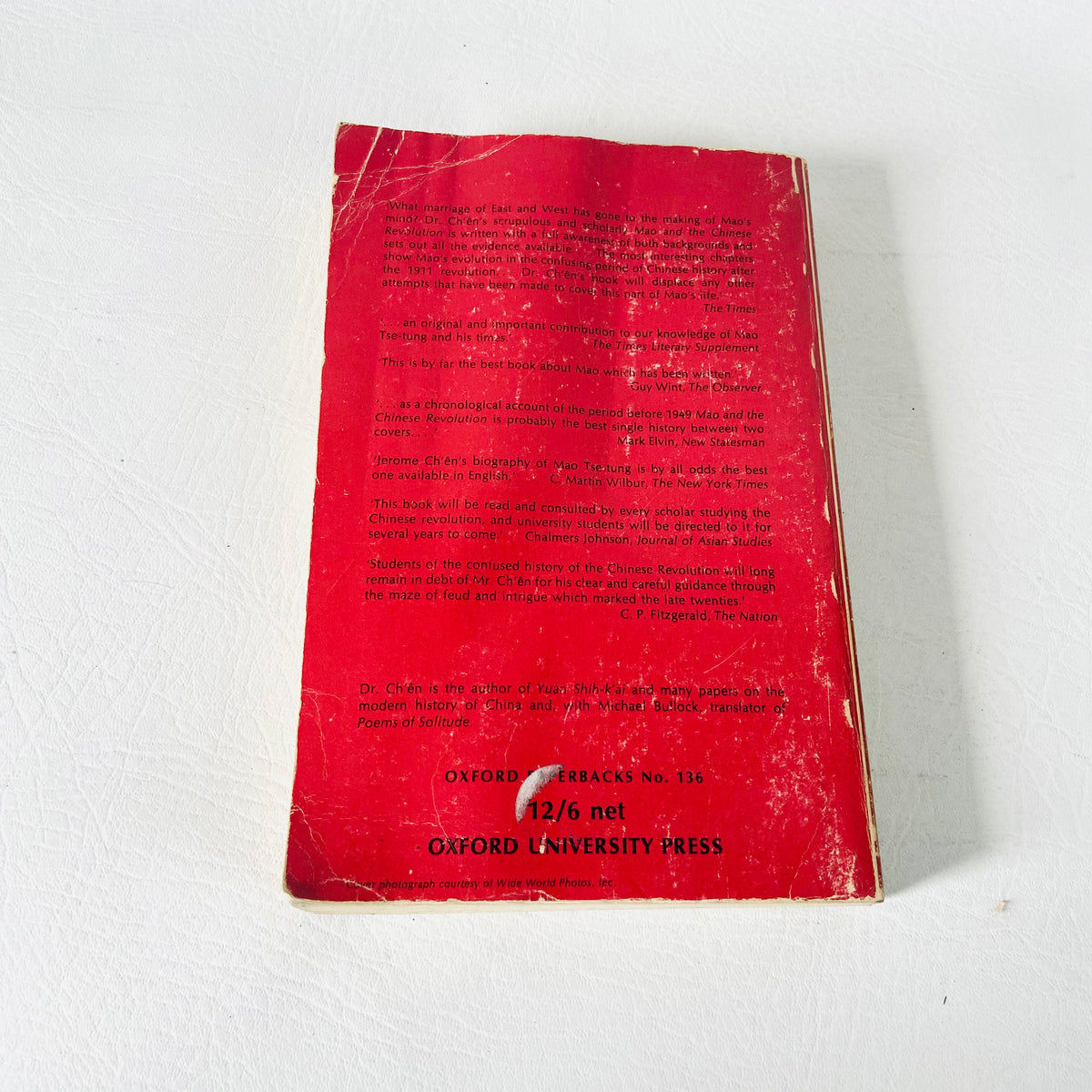 Mao And The Chinese Revolution | Jerome Ch’en | Vintage 1976 | Oxford University Press | Paperback
