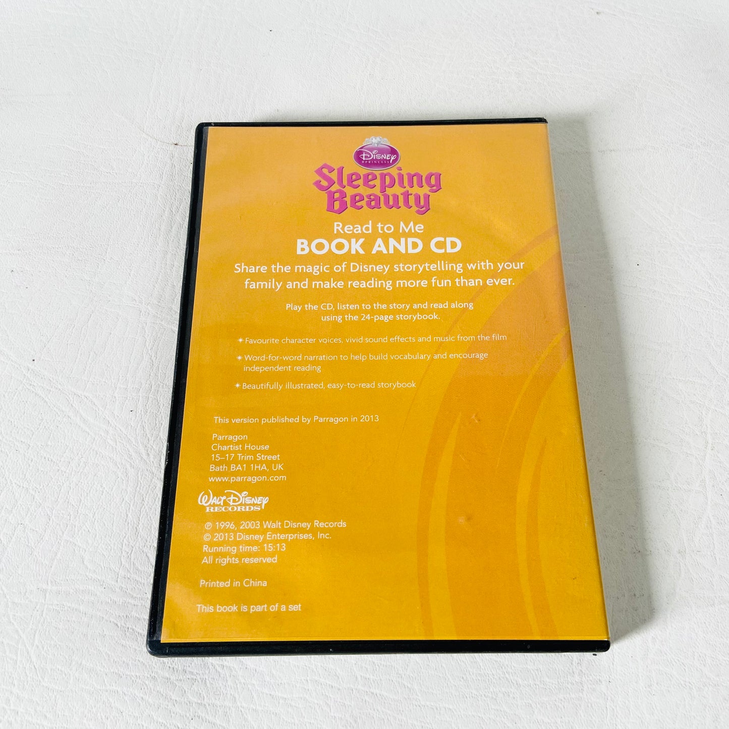 Disney | 3x Read to Me Book & CD Bundle | Kids Young Reader | Travel Audiobook | Tangled Sleeping Beauty Cinderella