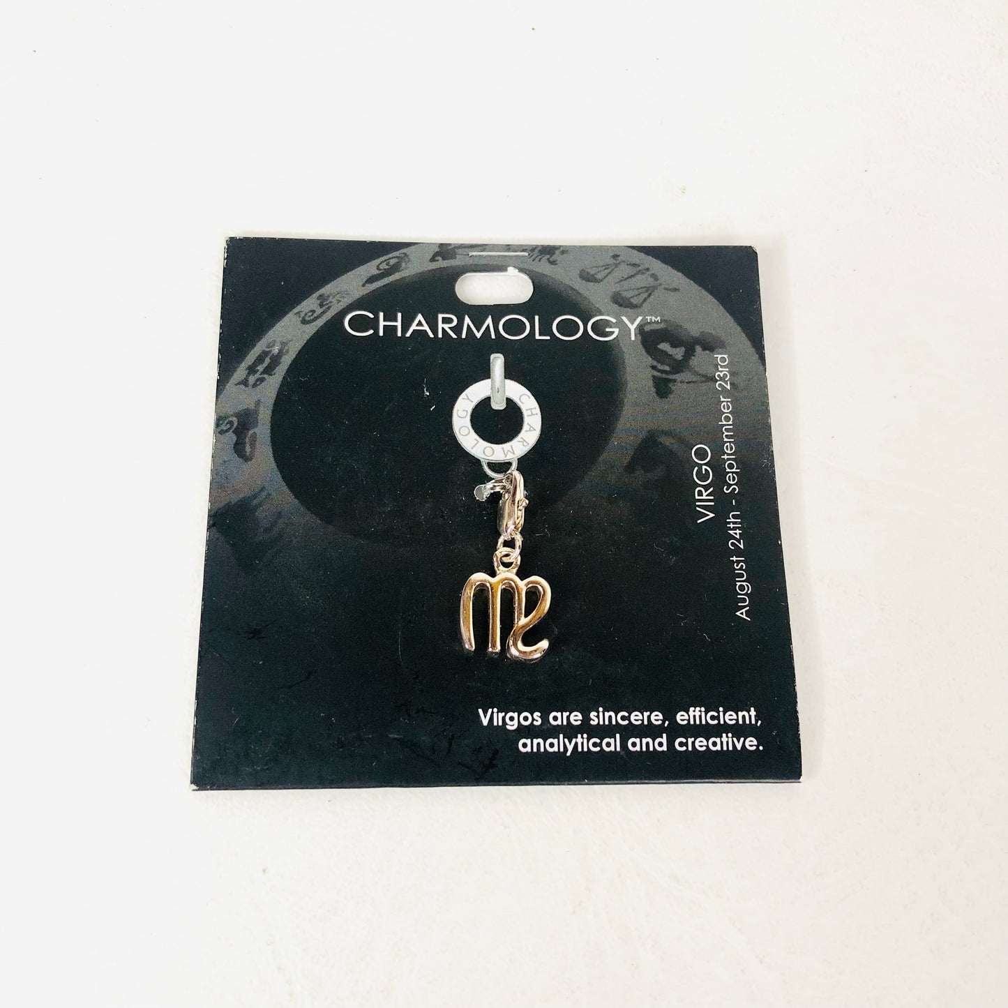 Charmology Silver Virgo Star Sign Astrology metal charm Lobster Clasp - NEW