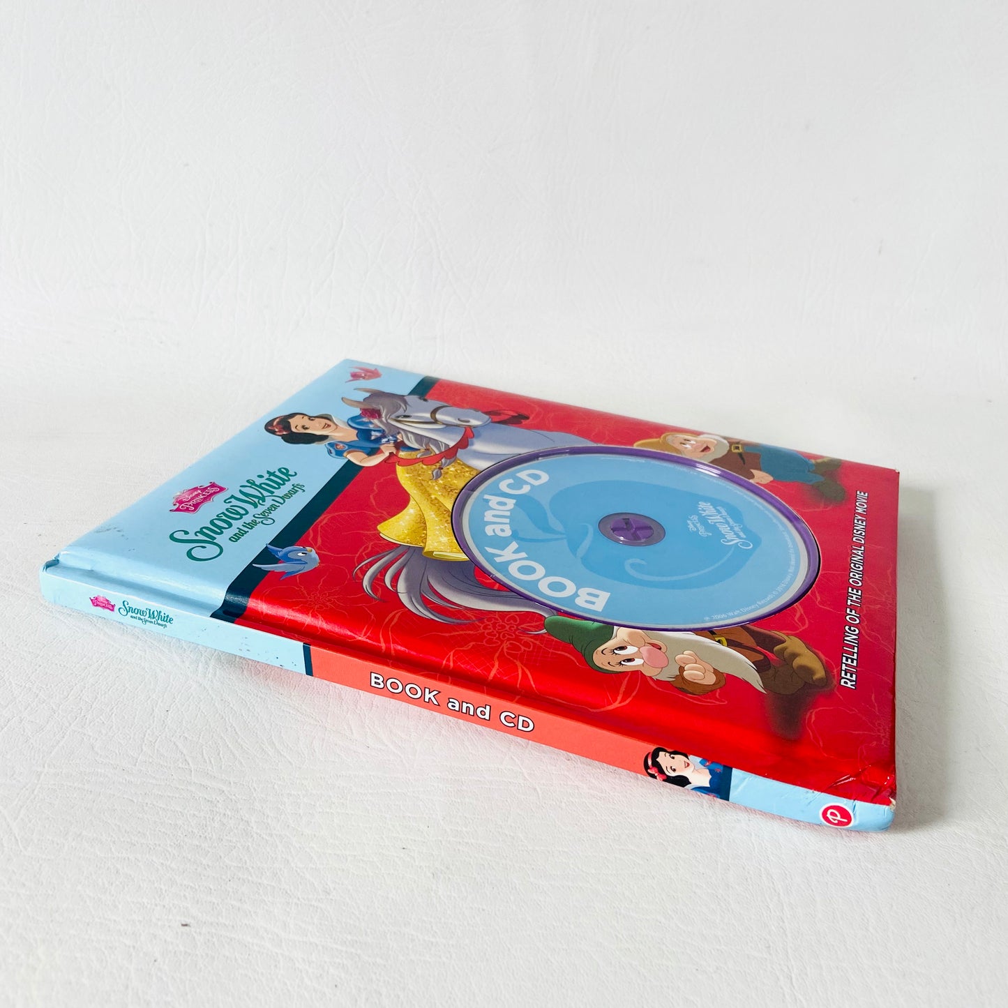 Disney Princess | 2x Read Along Book & CD Bundle | Kids Young Reader | Little Mermaid & Snow White