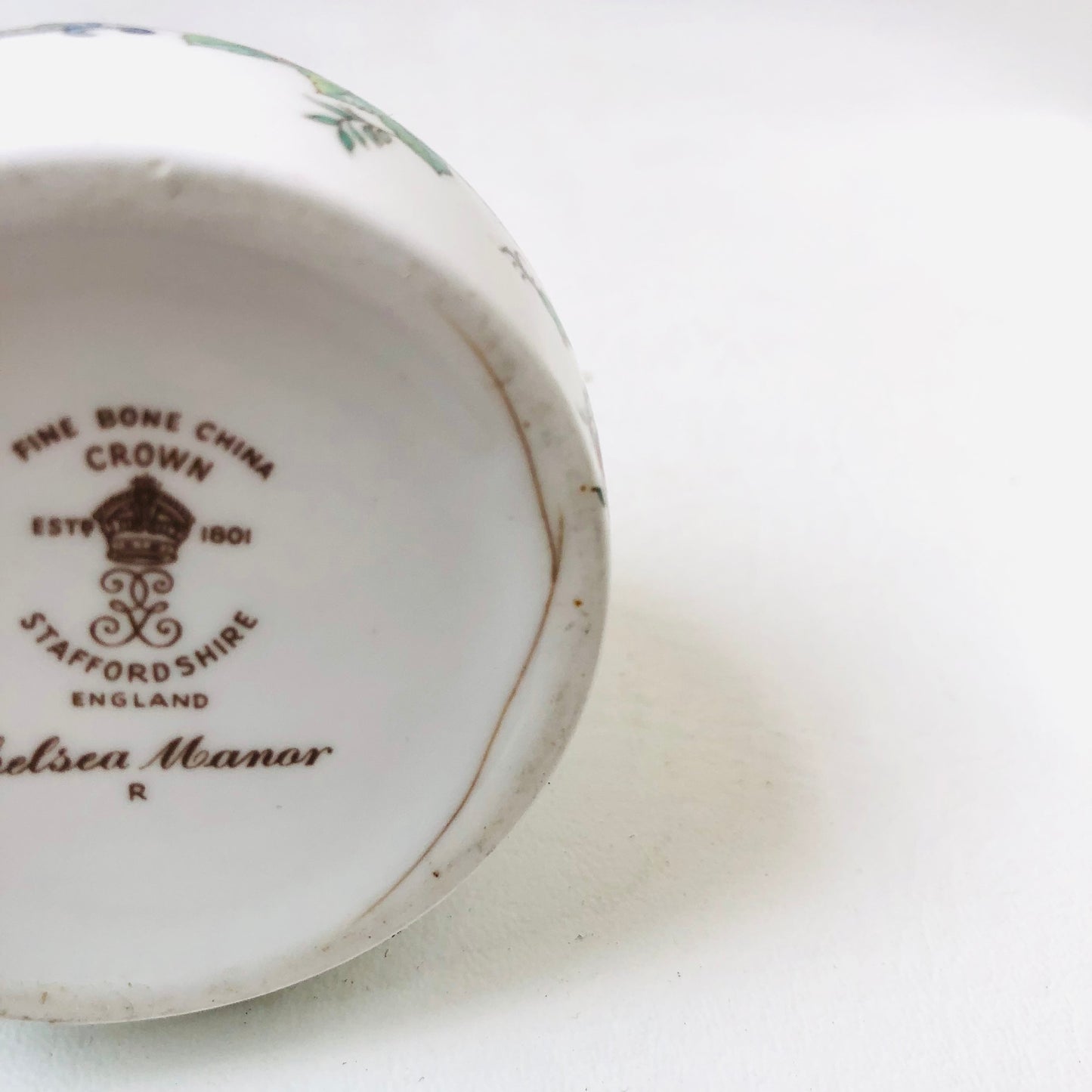 Crown Staffordshire bud vase fine China 6 inch Chelsea Manor Vintage