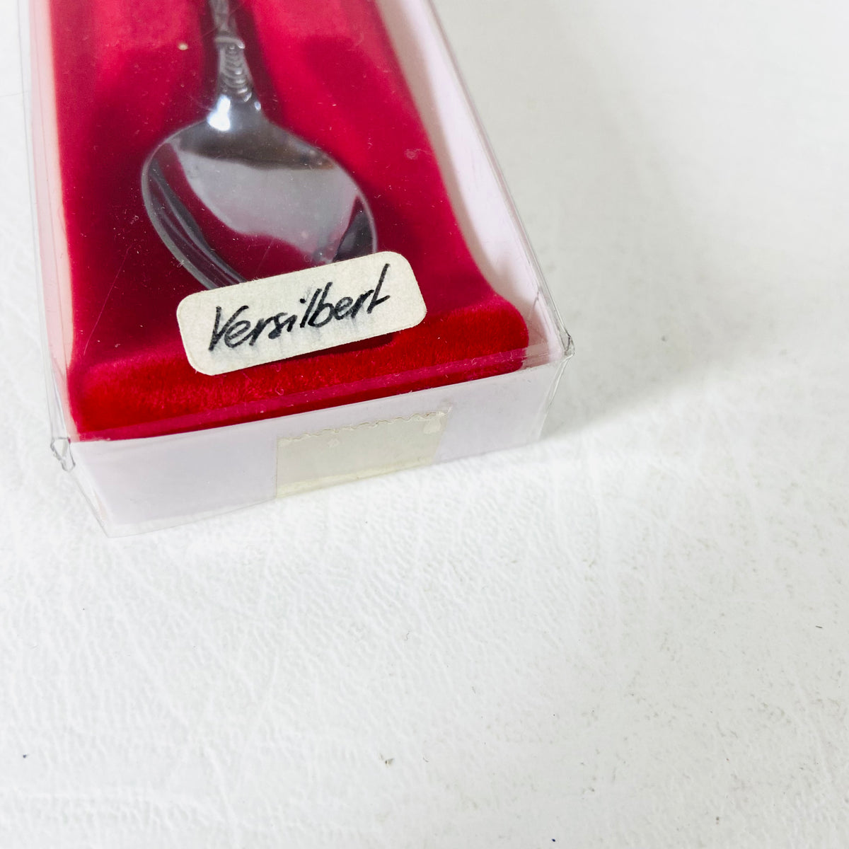 Silver Plated (Versilbilt) Souvenir Teaspoon | Austrian Alpine | Tyrolean Feathered Hat | Boxed | Vintage