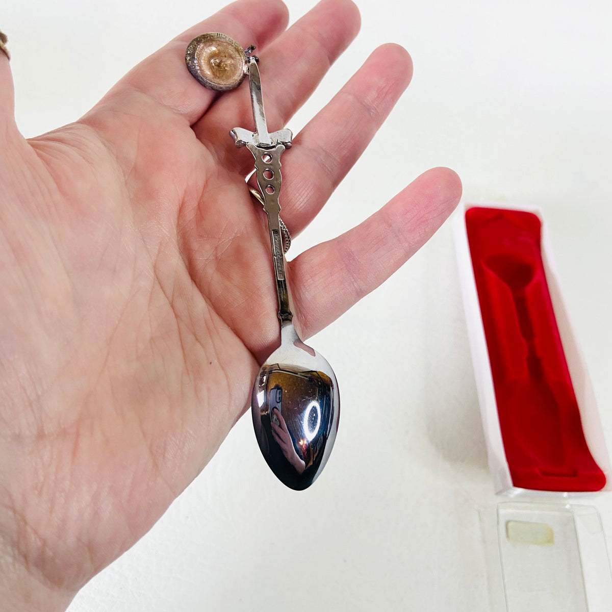 Silver Plated (Versilbilt) Souvenir Teaspoon | Austrian Alpine | Tyrolean Feathered Hat | Boxed | Vintage
