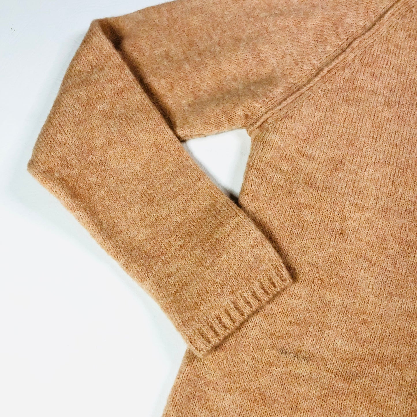 Sandwich_ Clothing Peach Nude Wool Blend Knit Jumper Split Back Size XL NEW