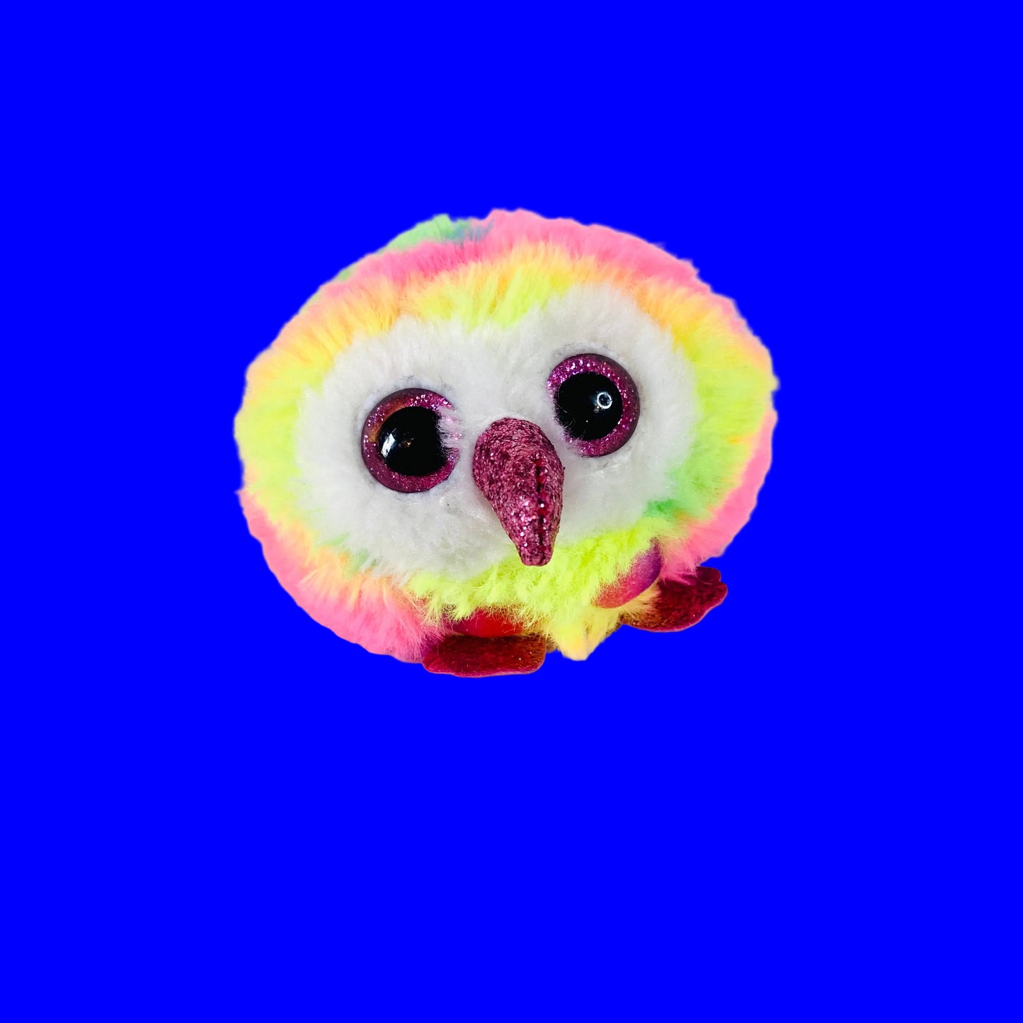 Ty Beanie Balls | Owen The Rainbow Owl | Plush Soft Toy | 9cm | 2023