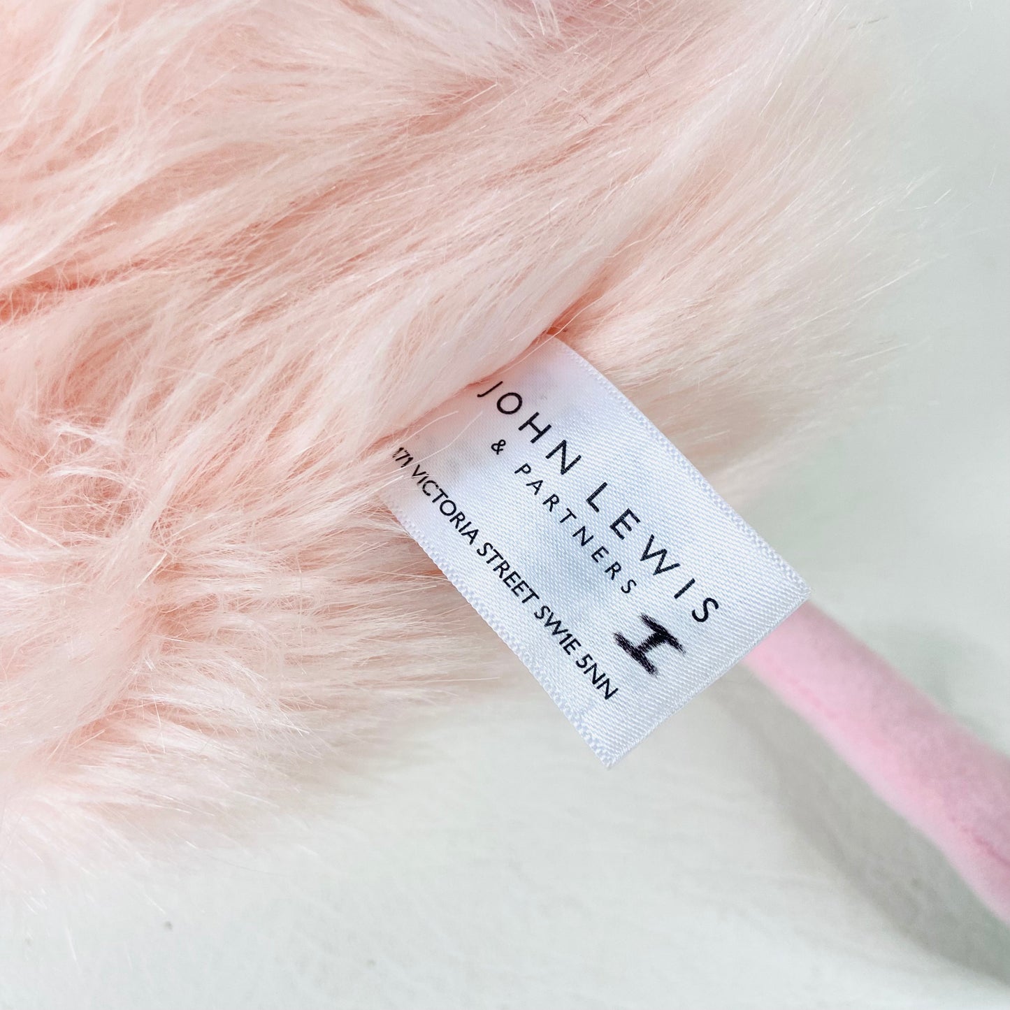 John Lewis | Pink & Silver | Flamingo | Soft Plush Toy | 15" / 38cm