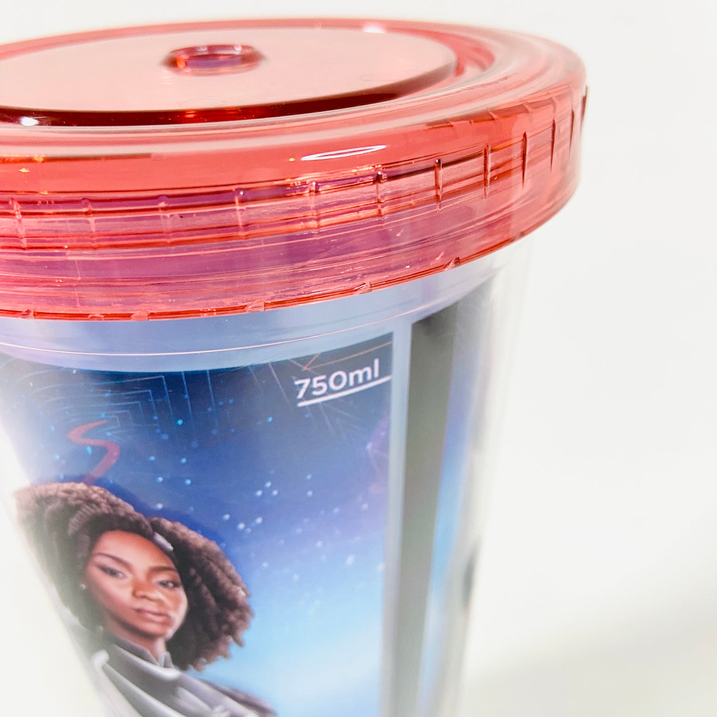 The Marvels | Odeon Exclusive | Collectors Cup  | Sipper Cup Tumbler With Lid | Official Licensed | Red & Blue