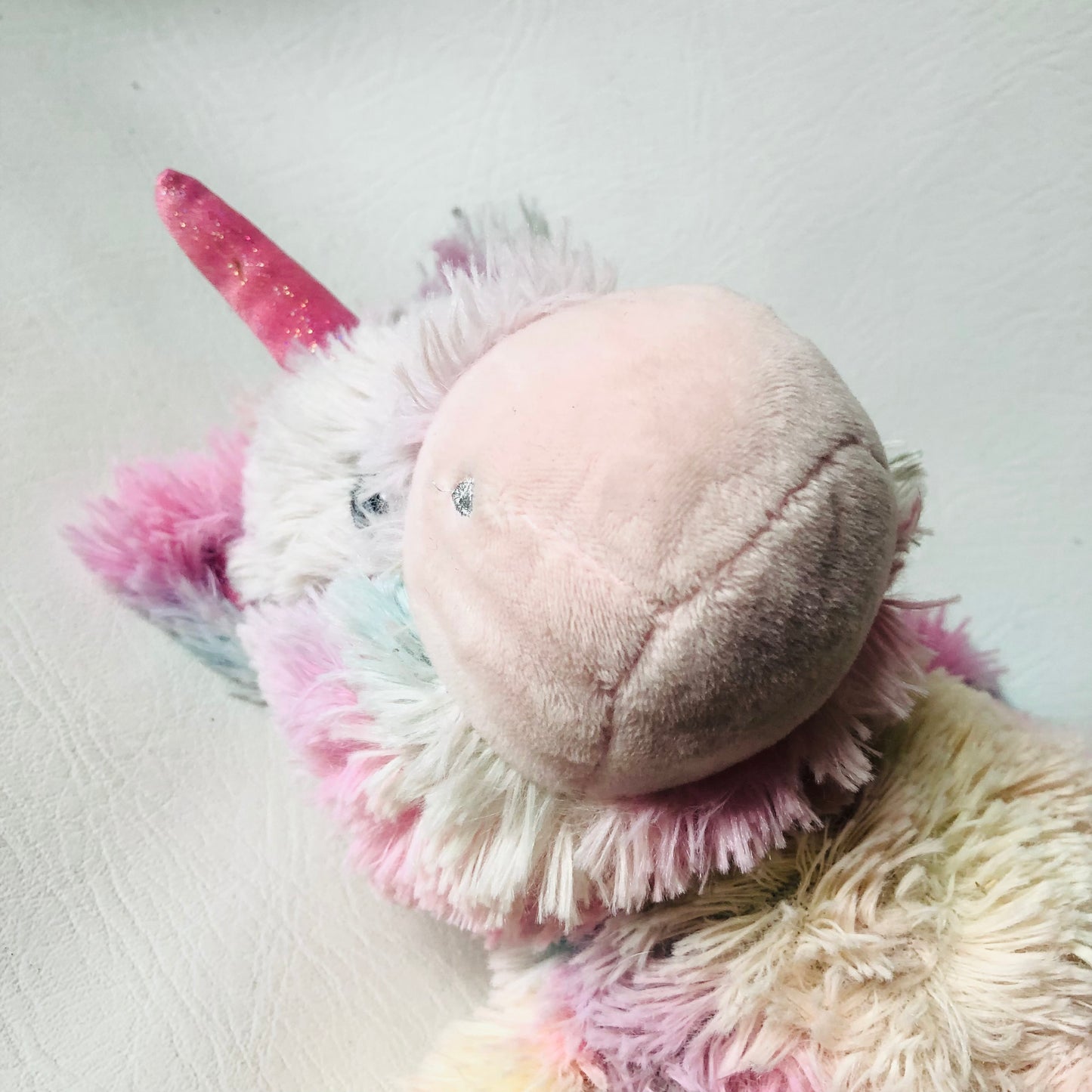 Warmies Pink Rainbow Unicorn Microwaveable Soft Toy Plush Approx 15" Heatable