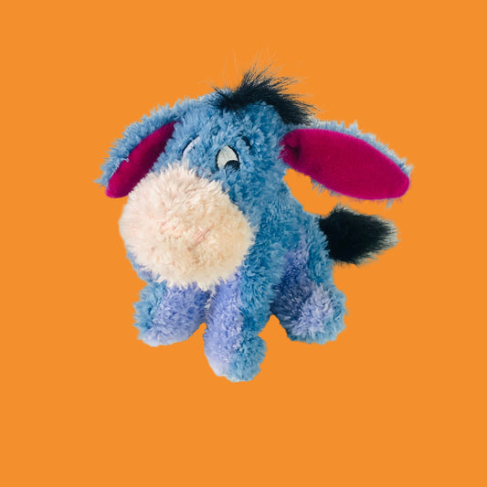 Disney Store Winnie The Pooh Eeyore Fluffy Plush Soft Toy 7” Official