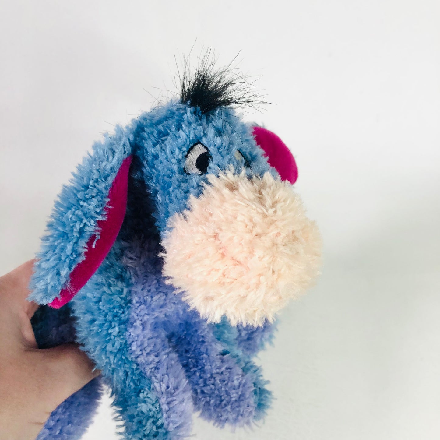 Disney Store Winnie The Pooh Eeyore Fluffy Plush Soft Toy 7” Official