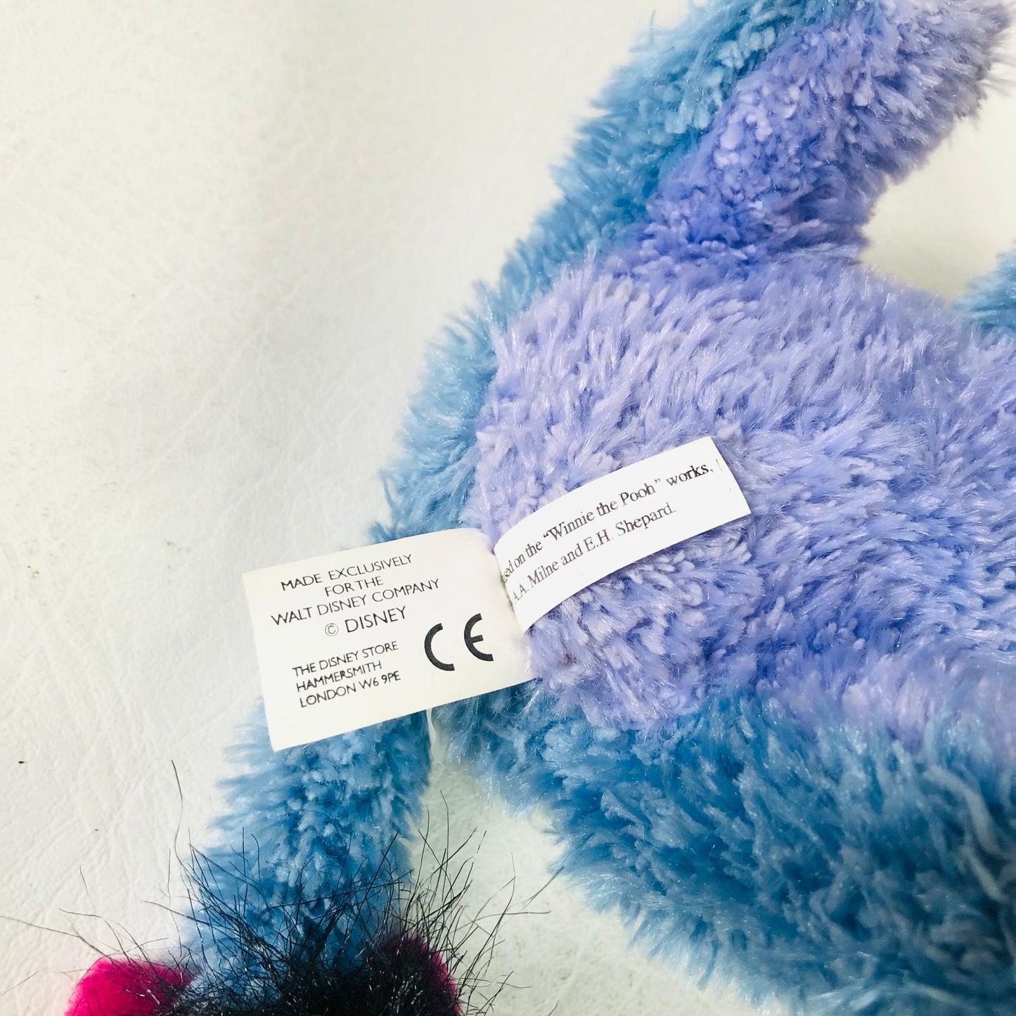 Disney Store Winnie The Pooh Eeyore Fluffy Plush Soft Toy 7” Official
