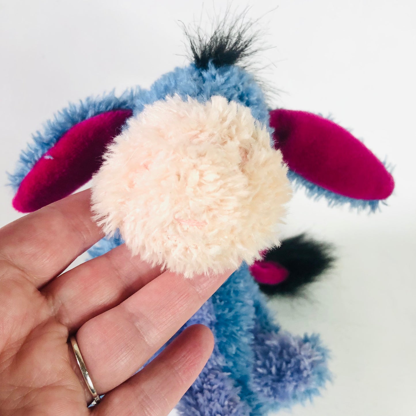 Disney Store Winnie The Pooh Eeyore Fluffy Plush Soft Toy 7” Official