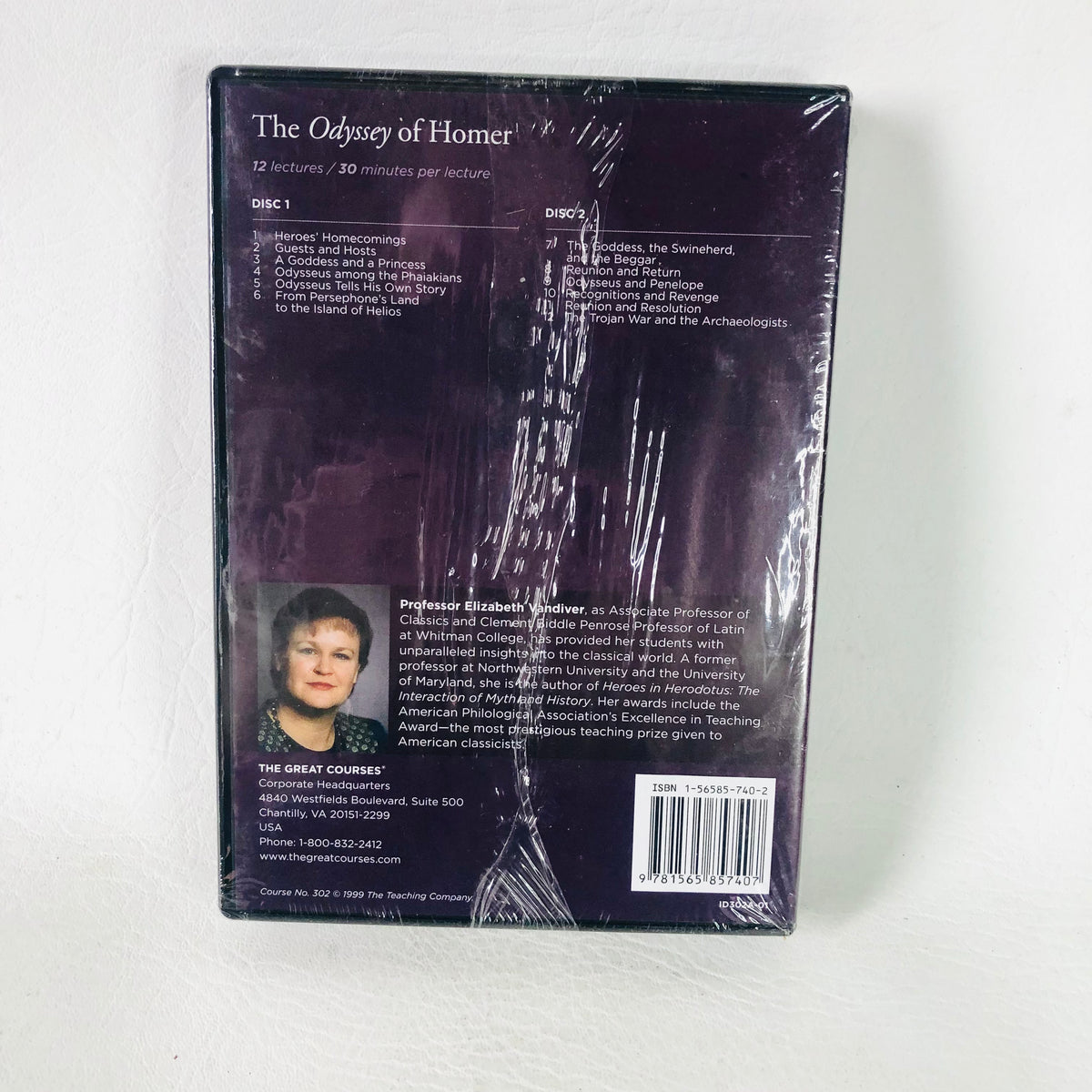 The Great Courses - The Odyssey Of Homer - DVD + Course Guide - Prof. Vandiver - NEW