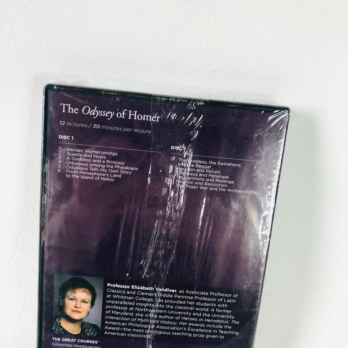 The Great Courses - The Odyssey Of Homer - DVD + Course Guide - Prof. Vandiver - NEW