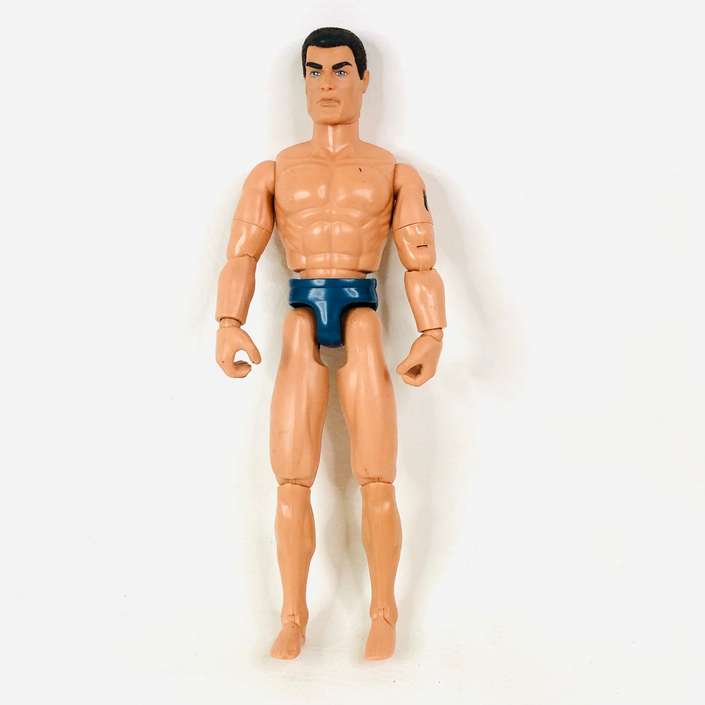Vintage 1996 Action Man Figure - Hasbro - Teal Trunks & Bicep Tattoo - Retro 12"