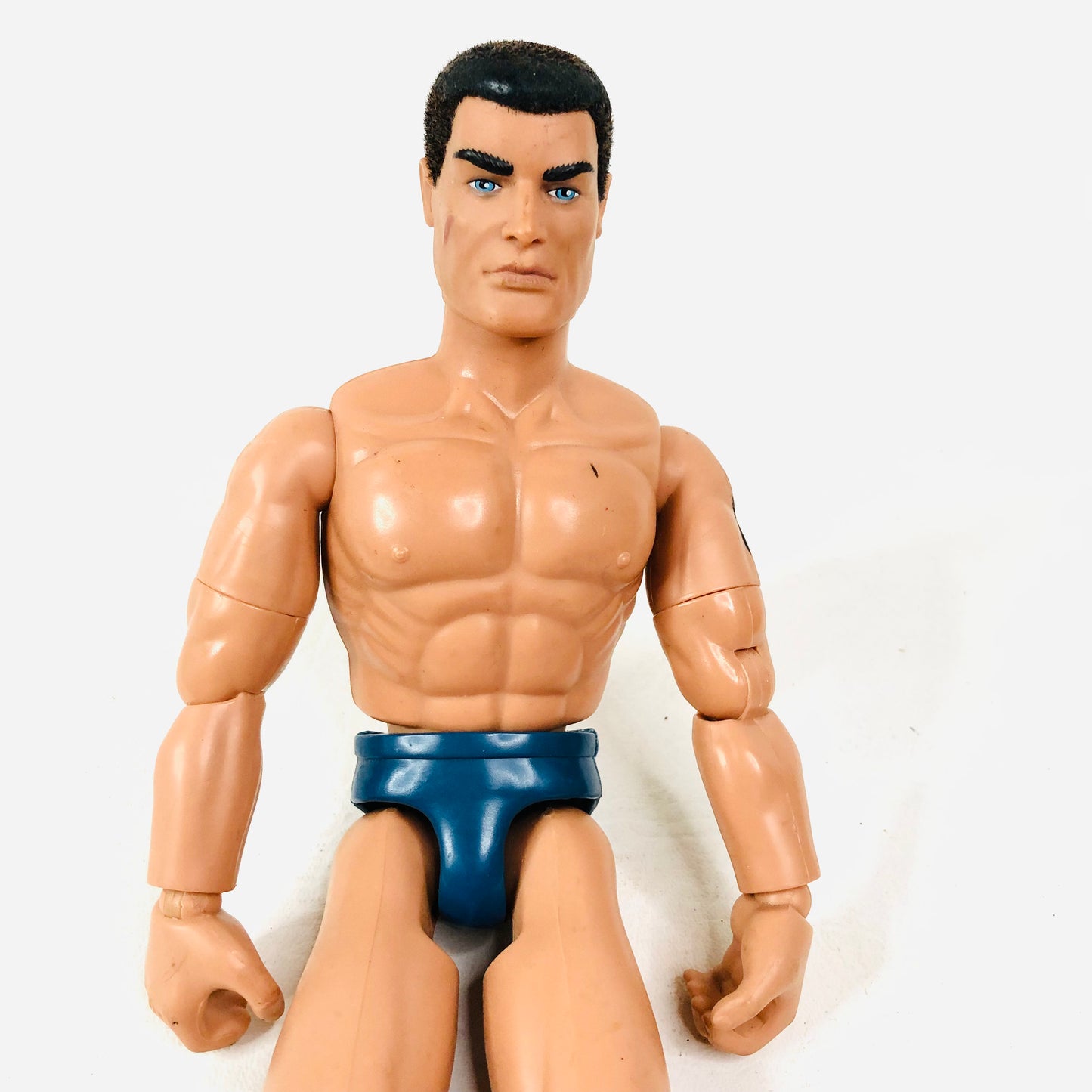 Vintage 1996 Action Man Figure - Hasbro - Teal Trunks & Bicep Tattoo - Retro 12"