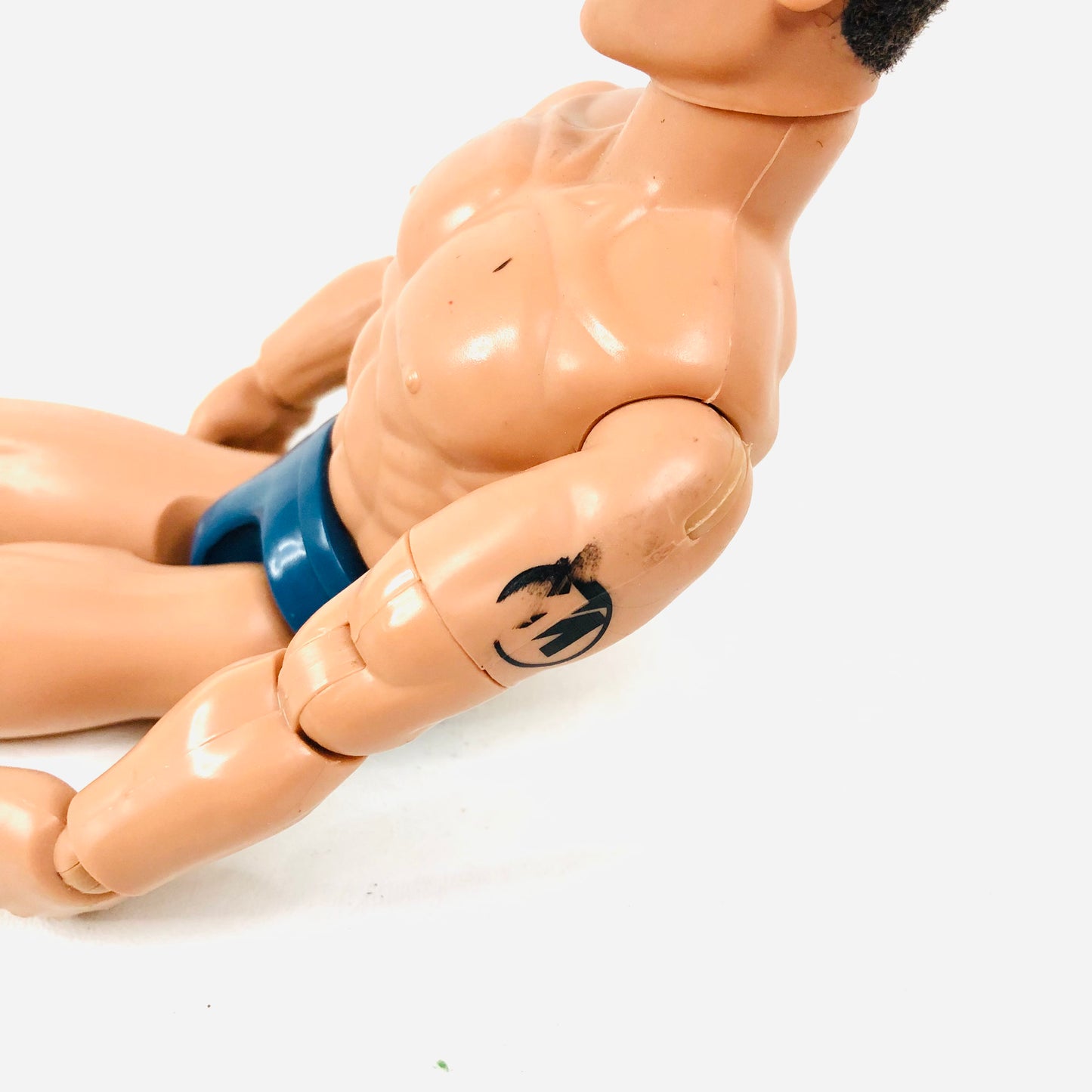 Vintage 1996 Action Man Figure - Hasbro - Teal Trunks & Bicep Tattoo - Retro 12"